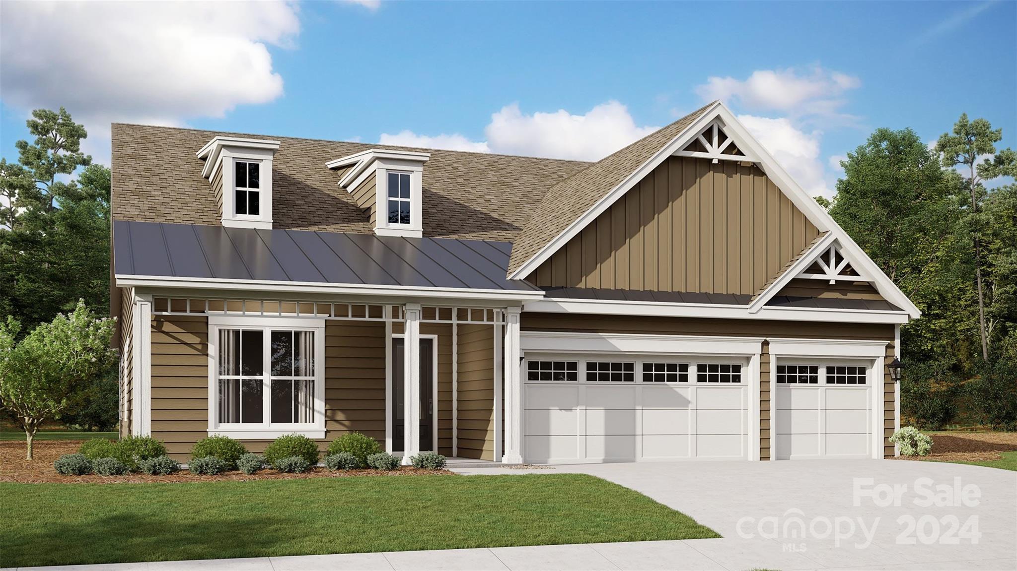 The corner homesite features a southwest exposure and is located in a quiet court circle.3 Bedrooms,3 Bath,3-car Garage, and a Den. One of only three left this Mulberry floorplan, boasts high ceilings, lots of windows, 8-foot doors throughout.The centrally located Kitchen, equipped with GE Profile Series Gas Cooktop,Great Room with coffered ceilings and a linear stone fireplace with an upgraded decorative mantel.Enjoy the screened lanai with a fan, an additional 8' deck, and northeast exposure to the marina and nature preserve.Quartz countertops, oak flooring, a deluxe master shower, tankless water heater, and a gas line on the rear of the home for grilling. The Gentry a 55+ neighborhood in Handsmill on Lake Wylie offers new homes designed for lakeside living.This gated community is approximately 30-minutes from Charlotte City Center.With direct access to Lake Wylie residents have access to boating, fishing, and water sports, as well as state parks, walking trails and nature preserves.