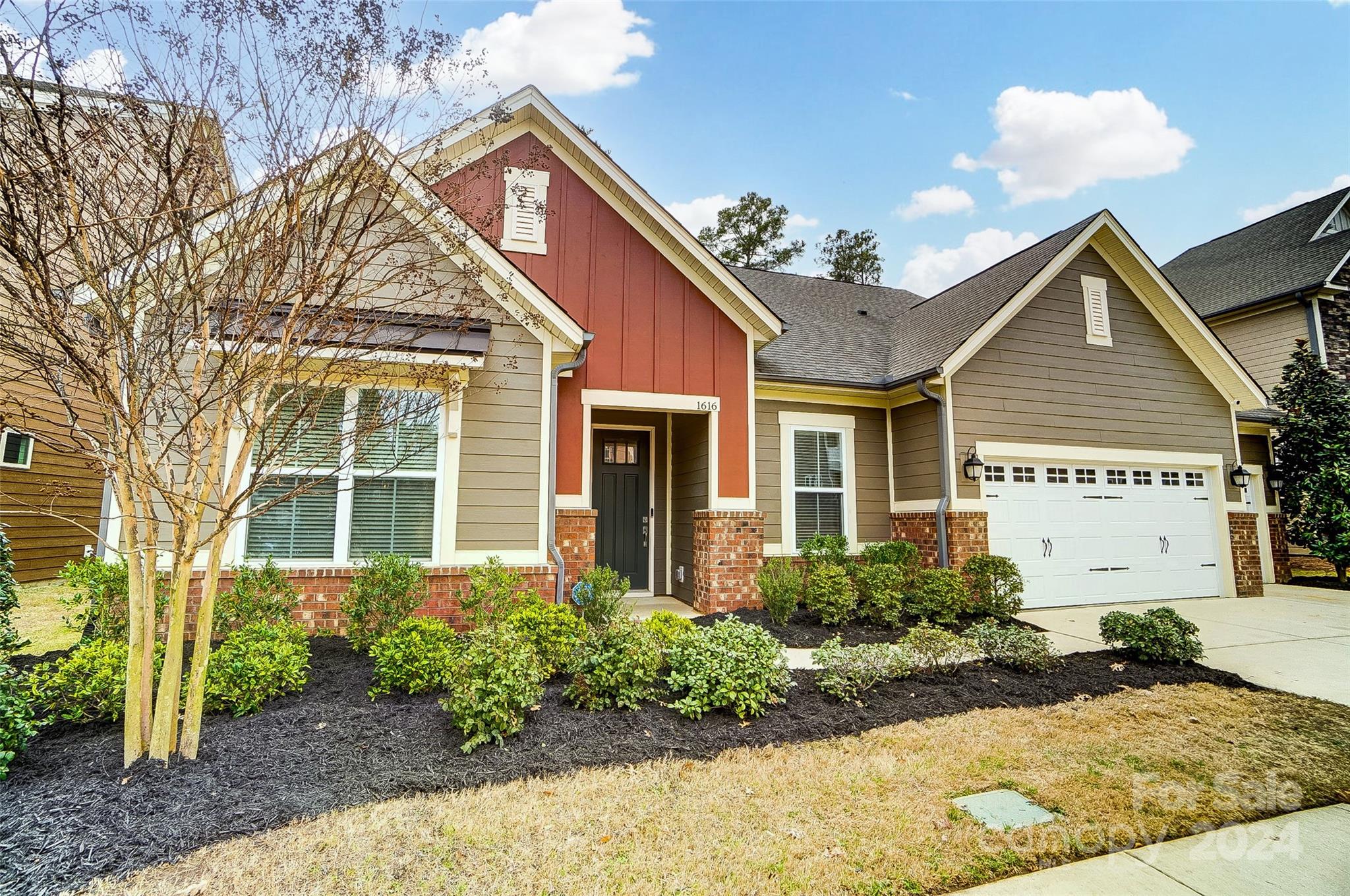 Welcome to this stunning 2,827sf ranch-style home, with a bonus/bedroom and full bath upstairs and a 3 car garage! This home is thoughtfully designed to provide both comfort and versatility. Nestled in the serene Brayden community and backing to the wooded preserve, this residence offers a seamless blend of modern amenities and classic charm! The open-concept layout seamlessly connects the great room, dining area, and kitchen, creating an ideal space for gathering! The gourmet kitchen is a chef's delight, boasting high-end appliances, ample counter space, and a convenient center island for meal preparation. Retreat to the luxurious primary suite, complete with a spacious bedroom, a walk-in closet, and a spa-like ensuite bathroom featuring dual sinks, a soaking tub, and a separate shower. Two additional well-appointed bedrooms with connecting full bath are perfect for family members or guests, offering comfort and privacy. Step outside to the inviting outdoor living space and unwind!