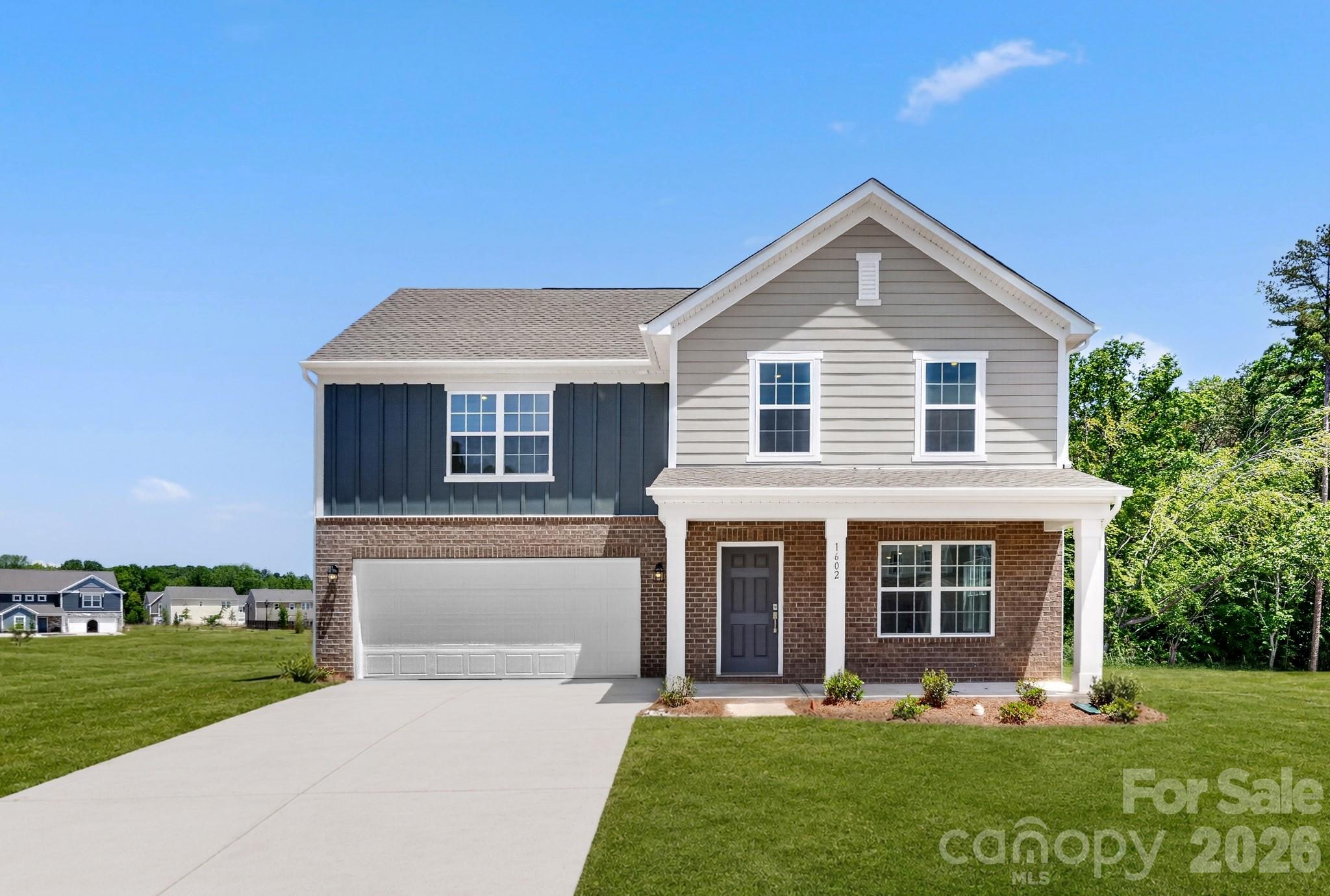 This two-story Bishop floorplan features a smart layout designed for ease of use. On the first floor is a spacious Great Room ideal for entertainment, which has direct access to the breakfast room and a fully equipped kitchen, perfect for seamless everyday living. Found upstairs is a multipurpose loft surrounded by two secondary bedrooms and the serene owner’s suite with a full-sized bathroom. Plus, our signature Everything's Included program means you will get quartz or granite kitchen countertops, stainless steel appliances, luxury vinyl plank flooring, and so much more at no extra cost! Creekside Cottages is located in beautiful Bessemer City in Gaston County. Residents will enjoy future onsite amenities including a playground, dog park and multiuse trails. Creekside Cottages is located conveniently nearby highways, medical facilities Crowders Mountain, Gastonia, Belmont, and Kings Mountain Golf Course.