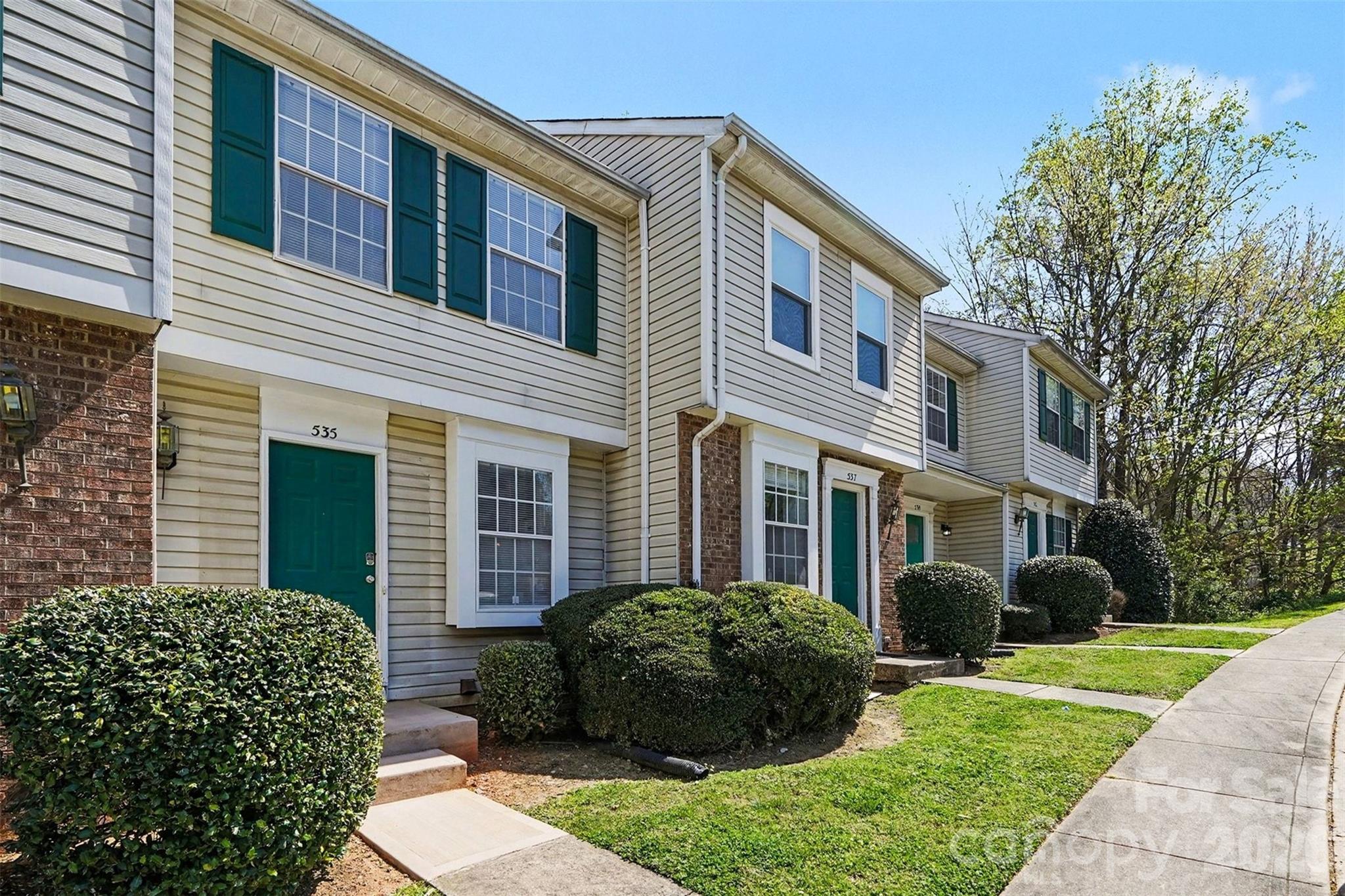 Welcome to this beautiful 3-level townhome in the heart of University City! Featuring 3 bedrooms and 2 full baths, this home offers a flexible layout with two potential primary suites, including a private basement-level bedroom with its own entrance and full bath—perfect for added privacy, guests, or rental potential. Two additional bedrooms are located on the upper level and share a full bath. The main level boasts a spacious living and dining area that opens to a cozy rear deck, ideal for relaxing or entertaining. The laundry room is located in the basement, and the washer and dryer convey. New flooring, new dishwasher (2026), HVAC/Furnace (2022), and roof (2021). Enjoy a privacy fence, low-maintenance living, and an unbeatable location just minutes from UNC Charlotte, the Lynx Blue Line, major interstates, dining, and shopping.