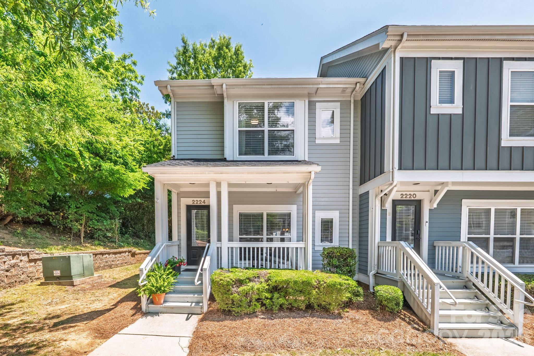 Welcome home to this beautifully updated townhome style condo in the heart of South End/Wilmore, where comfort and convenience come together! Enjoy an unbeatable location just minutes to dozens of restaurants, breweries, shopping, the light rail, Uptown, and Panthers Stadium.
This move-in-ready home has been thoughtfully refreshed from top to bottom. The kitchen shines with all-new stainless steel appliances, including a French-door refrigerator with a bottom freezer drawer, granite countertops & subway tile backsplash. Primary bath renovated in 2023 with tiled walk in shower, new plumbing & lighting fixtures & a quartz top vanity. Additional updates include a newer HVAC system (2023)
The fantastic floor plan is complemented by inviting outdoor living spaces, including a charming front rocking-chair porch and a private, fenced backyard featuring hardscape pavers perfect for relaxing or entertaining. An assigned parking space and two nearby visitor spaces add even more convenience. With extensive updates, exceptional outdoor space, and one of Charlotte's most sought-after walkable neighborhoods, this townhome is ready for you to move in and enjoy! Come see it today!
