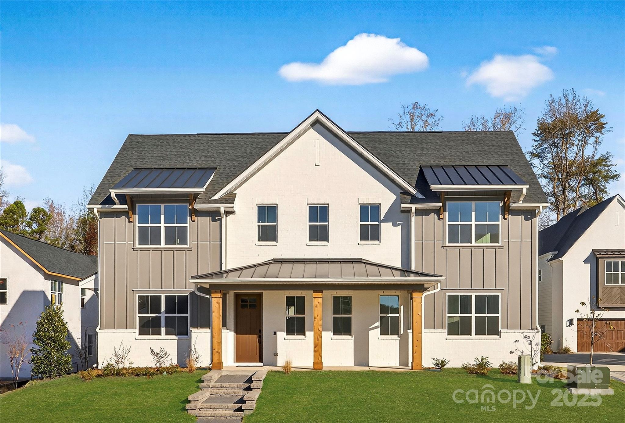 Lucere at Windell Woods is a unique, carriage home community for homeowners looking for an intimate courtyard living experience. This community features three different thoughtful home designs to choose from, with a transitional approach that fosters a sense of community. Each home includes landscape maintenance with your HOA dues.
Please note that while the Babbling Brook Lane is a public street, the shared driveway is considered private.