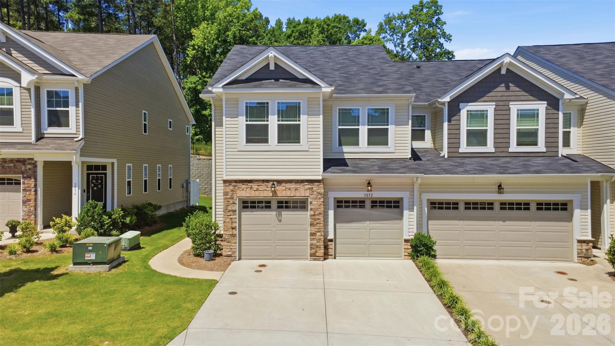 Welcome to this thoughtfully designed townhome offering an open-concept layout and modern finishes throughout. A welcoming foyer features a convenient drop zone for everyday organization. The main level showcases a well-appointed kitchen with a large island, ample workspace, and seamless flow into the dining area and spacious gathering room, creating an ideal setting for daily living and entertaining.

Upstairs, the primary suite provides a comfortable retreat with generous closet space, while two additional bedrooms, a versatile loft, and a conveniently located laundry room offer flexibility for a variety of needs.

Located in the Somerset community of Indian Land, residents enjoy low Lancaster County taxes, lawn maintenance included through the HOA, and convenient access to shopping, dining, recreation, Fort Mill, Ballantyne, Uptown Charlotte, and Charlotte Douglas International Airport. This home combines modern design, functional living spaces, and a location that places everyday conveniences within easy reach.