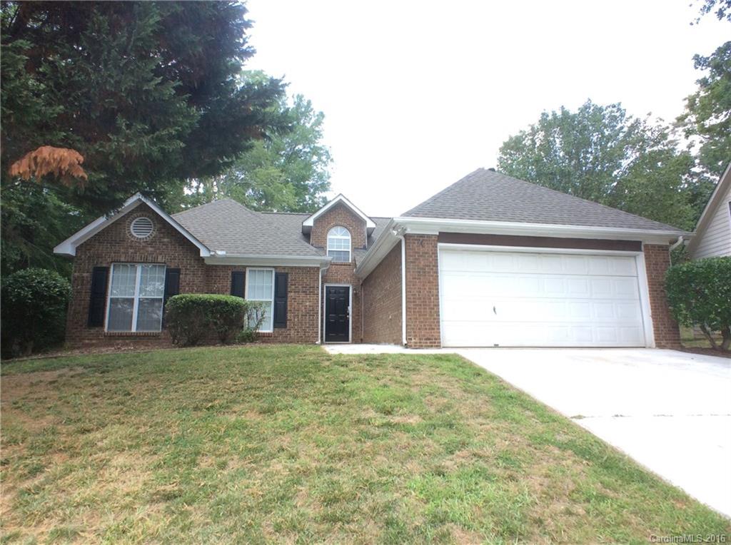 This brick-front ranch is light and bright with vaulted ceilings. The kitchen with stainless steel appliances is open to the dining area and family room for easy entertaining. The master retreat boasts a tray ceiling, and a bath with a dual sink vanity, a garden tub, and a shower. The spacious deck extends the living space outdoors. Located in the Harris-Houston area, with easy access to Harrisburg, UNC-C, I-485, and lots of shopping and dining off of University City Blvd!