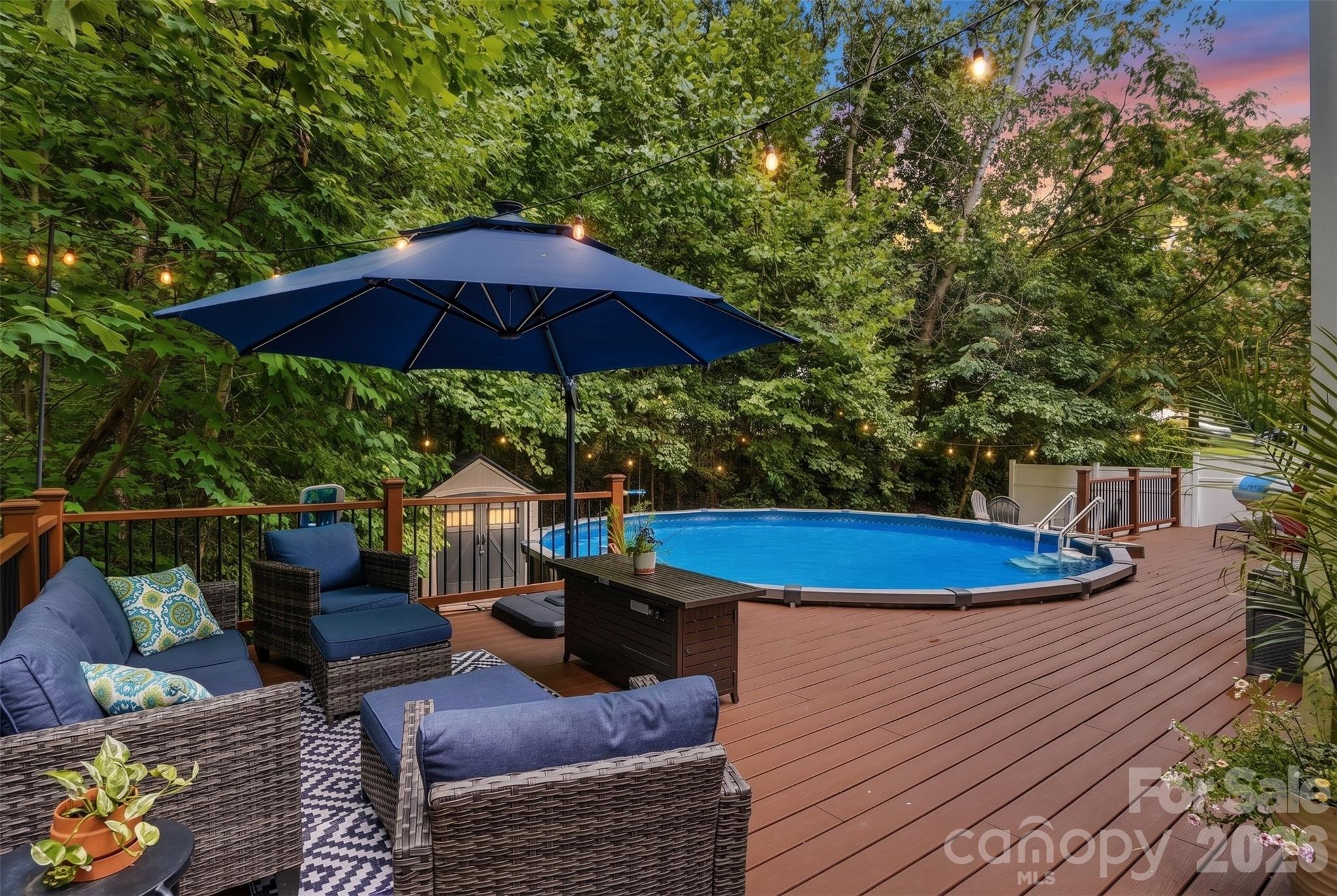 Welcome home to this spacious UPDATED 4-bedroom, 2.5-bath residence nestled on a private cul-de-sac .46 acre lot in the  Well Ridge community. Situated on nearly half an acre, this two-story home offers over 2,800 square feet of comfortable living space with an open-concept layout designed for both everyday living and entertaining. The main level features multiple gathering spaces, including a formal dining room, spacious living area, office space and a bright family room that flows seamlessly into the kitchen and breakfast area. Upstairs, the oversized primary suite boasts vaulted ceilings, a deluxe en-suite bath, and a generous walk-in closets, while three additional spacious bedrooms provide plenty of room for family and/or guests. Enjoy the privacy of the private backyard, screened in porch, large wrap around deck and above ground pool! Other added features: Widened driveway, front lawn sprinklers and tankless water heater. Low HOA dues, and access to highly rated Fort Mill schools Orchard Park, Banks Trail middle and Catawba Ridge High. Conveniently located near shopping, dining, and commuter routes, this home combines space, comfort, and an unbeatable location. You DO NOT want to miss out on this! PROFESSIONAL PHOTOS WILL BE UPLOADED SUNDAY.
