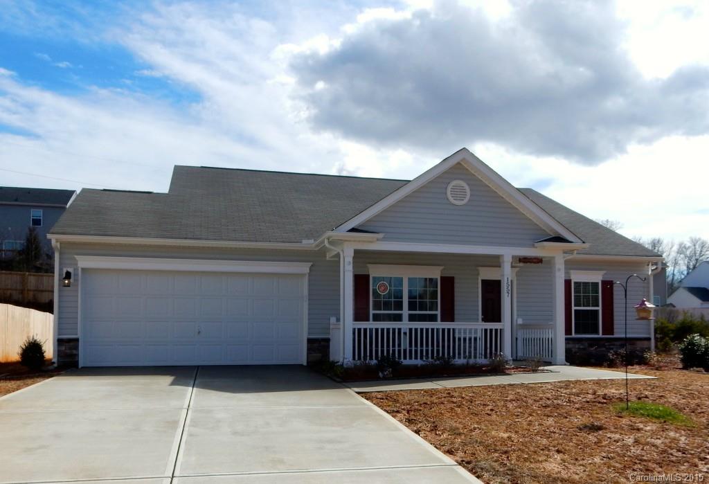 Very Attractive Ranch home in centrally located Clover.  Open living area with reconfigured kitchen & dining area from original floor plan.  Stainless steel appliances complete the beautiful kitchen, opening to dining room/sunroom w/wood floors & double glass doors.  Enjoy outdoor area w/extended patio & fire pit.  Large Master bedroom; extra-large walk-in shower in Master Bath.  Plantation shutters throughout, recessed lighting, ceiling fans; walk-in pantry...so many extra's in this home!!