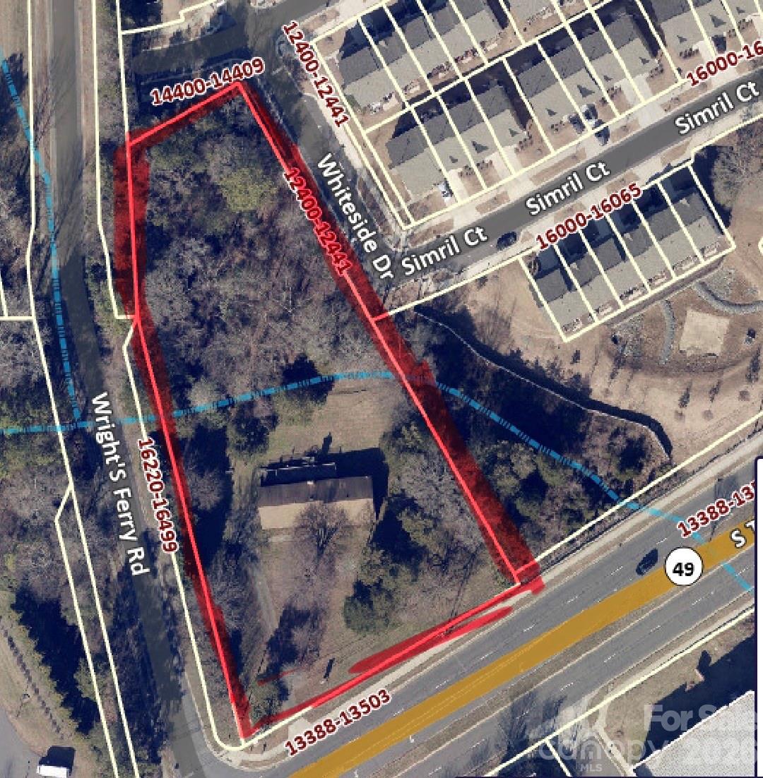 Great location in the Steele Creek area, close to the Rivergate shopping area.  Across from the Emergency Room. The property has a 2000 ft. brick structure.  Property has been rezoned for commercial use. Do not walk on the deck or bridge in the back yard. Walk the side road to the back of the property.

Property also listed under commercial MLS 4075404