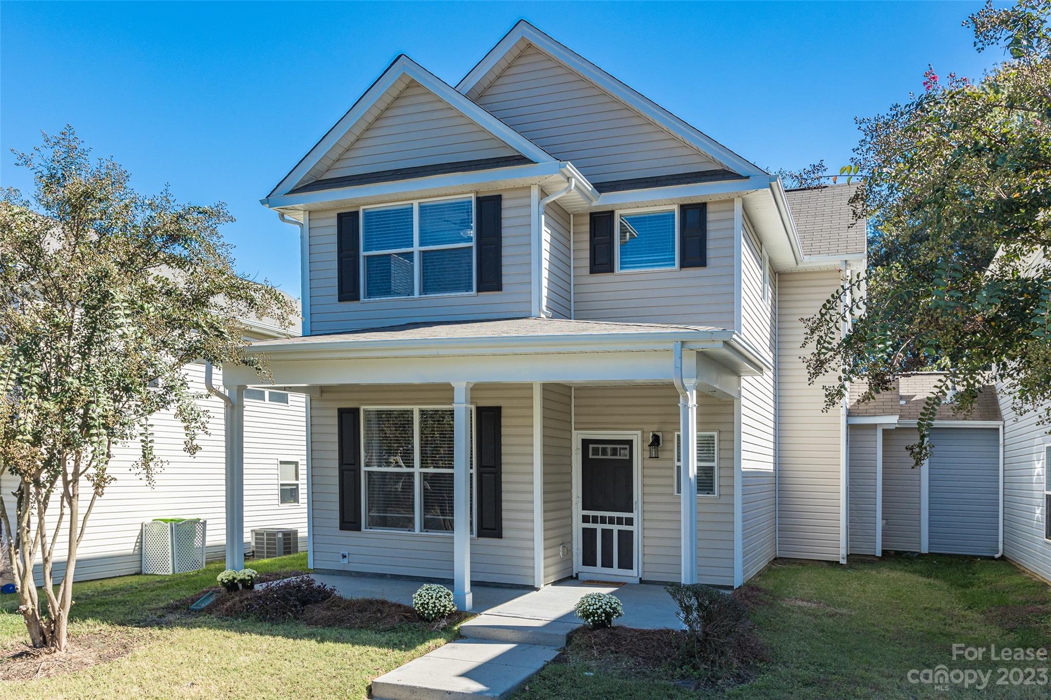 This 2-story townhome boasts generously sized three bedrooms, along with two and a half baths. You'll also find an accommodating office space and three storage closets, ensuring ample room for all your needs. The main level hosts a cozy living room featuring a gas fireplace, a breakfast area, a fully-equipped kitchen with the essential appliances, a laundry room with a washer and dryer included. All three bedrooms are located upstairs, offering peaceful retreats.Two designated parking spaces are provided for your convenience.This property is perfectly situated for a convenient lifestyle. Enjoy the benefit of Fort Mill schools within a 5-mile radius, easy access to Interstate 77 via Carowinds, the natural beauty of Anne Springs Greenway, the excitement of Carowinds theme park, the pleasures of Springfield Golf, and the convenience of shopping at Springfield Plaza. You'll also appreciate the short 8-mile distance to Ballantyne.