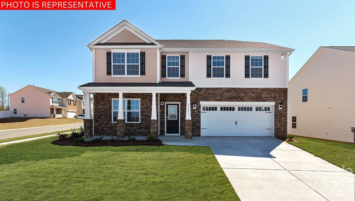 Spacious NEW CONSTRUCTION Columbia plan. Enter from the covered front porch into a private study and spacious formal dining room. This home is a wonderful open floorplan where you can cook in the kitchen with its white shaker cabinets, granite countertops, and tile backsplash or even work at the built-in desk area all while entertaining your guests in the adjoining OVERSIZED breakfast area and family room, complete with a gas fireplace. The primary suite on the second level offers a large walk-in shower, a private bathroom, double vanities, and a LARGE walk-in closet. There are three additional bedrooms, two full bathrooms, a walk-in laundry room, and a loft-style living room to complete the second level. Minutes from Lake Norman State Park and quaint downtown Troutman, you will never be too far from home with our industry-leading suite of Smart Home Is Connected® products, keeping you connected with the people and place you value most.