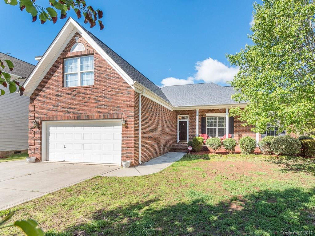Beautiful bright and airy home in the desirable Bridlestone neighborhood of Ballantyne.  Great room has fireplace and large windows for lots of natural light. Kitchen has granite counter tops and tile backsplash.  Wooden floors, neutral paint and carpet. Master bedroom with en suite bath, two bedrooms and bath on main level.   Bonus/bedroom/study and bath on upper level.  Deck leads to large flat fenced backyard.  New roof (2012) and AC (2011)