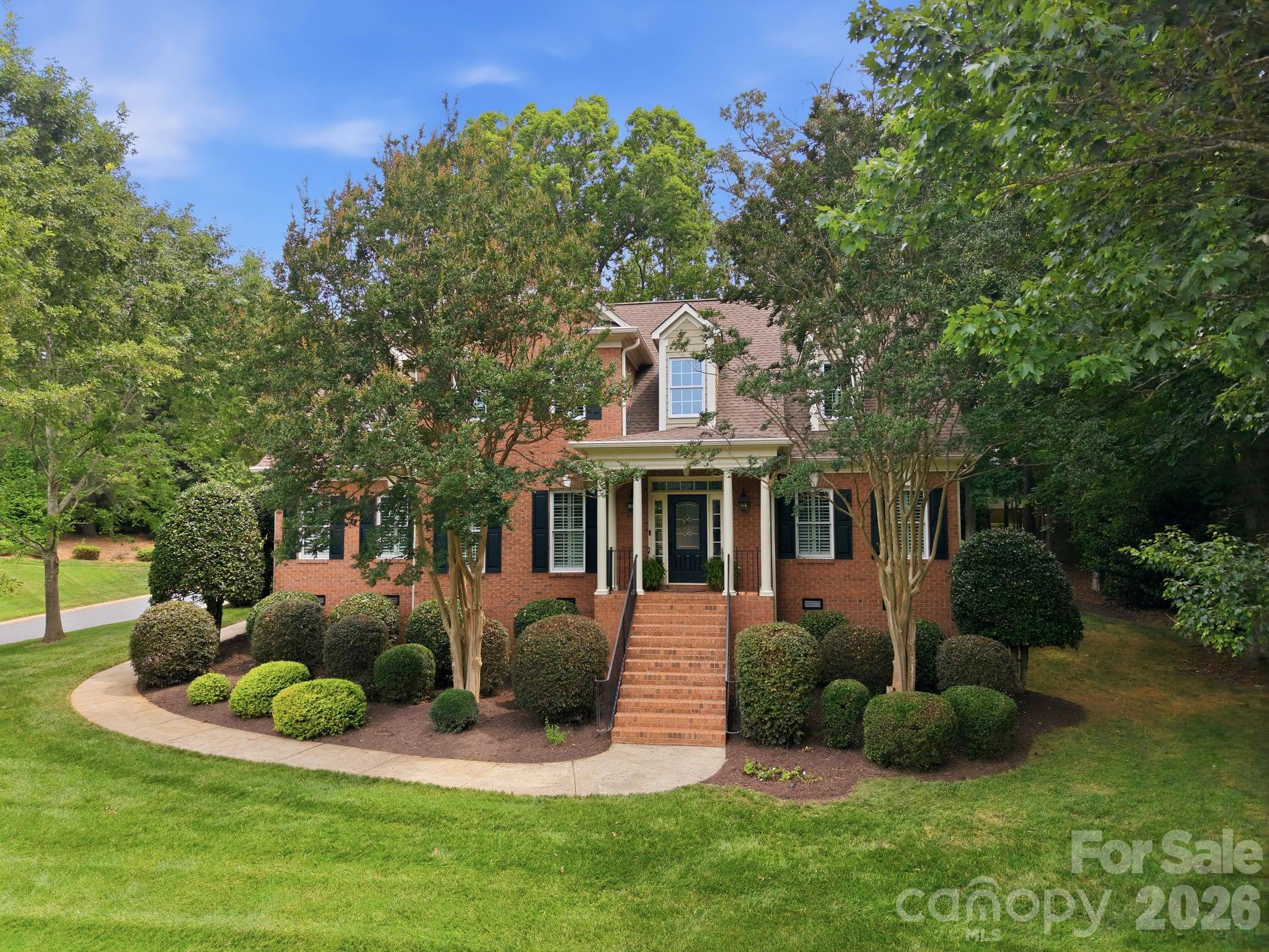 Welcome to the Firethorne Neighborhood - a beautiful golf course community and family living at it's best! All the work has already been done at this stately 2 story brick home. Home is move-in ready with fresh paint throughout the home as well as updated lighting. It's just waiting for it's new owner. Main floor features a lovely 2 story entrance, spacious dining room, flex room currently used as an office, a cozy living room with a gorgeous coffered ceiling and gas log fireplace. The kitchen and breakfast room are off the living rom and there is a huge laundry room with lots of cabinets for storage and plenty of room for an extra frig or freezer. Also on the main floor is the Primary bedroom with built in dressers, unique barrel ceiling and an en suite bathroom with dual vanities, separate shower and whirlpool tub and a heated floor. Home has dual staircases that lead to the second floor where there are 3 bedrooms - each with it's own full bathroom and walk-in closet . Upstairs also has a flex room that was used for working out and a large rec room with wet bar and a gas log fireplace - perfect place for a pool table or movie theater room. Head out to the back yard to your private patio to relax and unwind - great space for entertaining and has a gas grill hook up.  Yard has been well maintained and manicured thanks to the irrigation system from the shared well.  This home has many other special features - 3 car garage with shelving for storage, plantation shutters throughout the home, central vacuum, hot water heater has a hot water circulation pump, security system, multi room speaker system and beautiful hardwood floors on most of the main level and the upstairs rec room.  Firethorne has a wonderful club house and golf course, putting green, tennis courts, outdoor pool and many more amenities.  The neighborhood is zoned for top rated Marvin Ridge schools and lower Union County taxes. Come check out this home today!