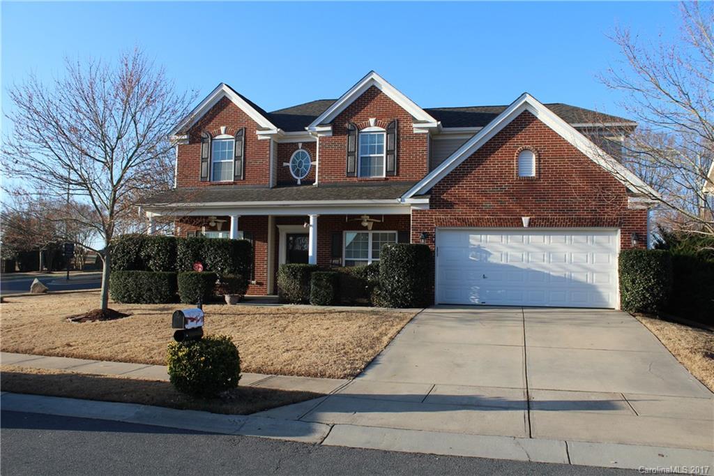 Great Indian Land location in Clairemont. 2987 SF 5 bedroom 3.5 bath with 2 master bedrooms (1 down, 1 up). Soaring 2 story entryway and greatroom which features a gas fireplace and auto blinds for the second story windows, sunroom, office, central vac, security, 12 x 31 patio with dual auto awnings, storage shed, fenced rear yard, covered front porch. Sale includes stove, microwave and dishwasher. Community features a swimming pool and playground.