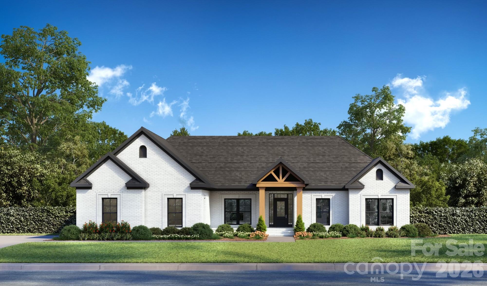 Ready to build your dream home? This stunning custom residence offers the rare opportunity to personalize the style and finishes to suit your vision. Situated on a level half-acre lot with a spacious backyard, this thoughtfully designed home will feature a beautiful exterior of stone and Hardie siding for timeless curb appeal and durability. This custom home features a private primary suite with a luxurious ensuite bath and oversized walk-in closet. There are two additional guest bedrooms, along with a spacious laundry room in an open-concept living area that flows into a beautifully designed kitchen complete with premium countertops, a large island, and a variety of finish options—allowing you to truly make this home your own. Unwind or entertain on the expansive covered back porch overlooking the generous backyard—ideal for enjoying evenings outdoors. This is your chance to create a home that reflects your lifestyle from the ground up. Due to construction stage, please contact listing agent or your buyers agent for more info. Do not walk property on your own. Pictures are sample renderings only - final finishes subject to change. Great location off Hwy 150 in spacious Yorkshire Farms neighborhood, easy drive to Mooresville, Salisbury, Kannapolis and both I77 and I85.