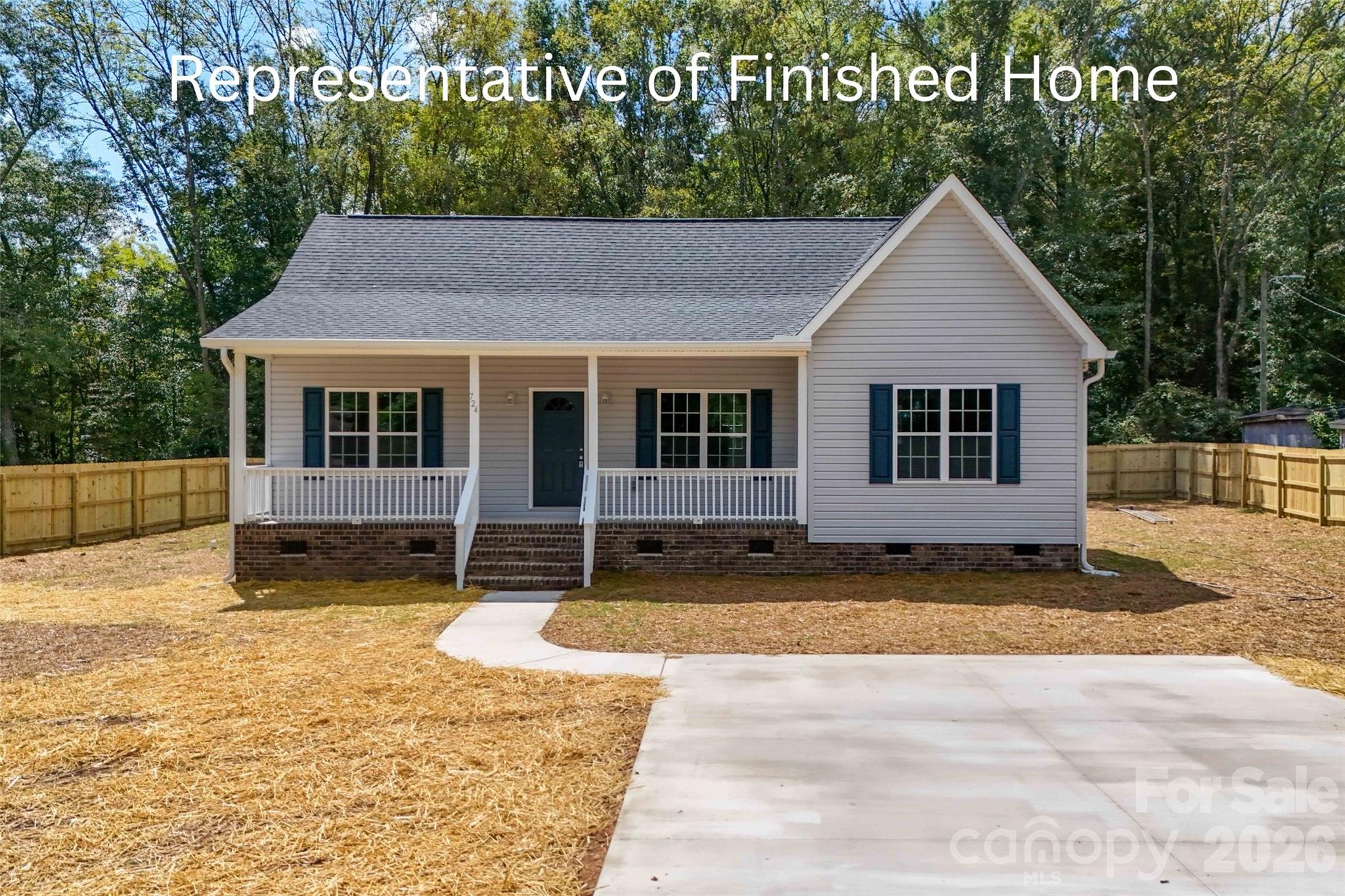 Discover this beautifully designed semi-custom home offering 3 bedrooms and 2 full baths on a spacious 0.55-acre lot with no HOA. The open-concept layout features vaulted ceilings and great natural light throughout the main living area. A privacy fence adds comfort and seclusion, while the split-bedroom floor plan provides functionality and flow.

Because construction is still underway, buyers who submit an offer now may have the opportunity to participate in selecting some of the final finishes. This is a rare chance to add personal touches without the full custom-build price tag.

A solid blend of space, style, and convenience! Ready for its new owner.