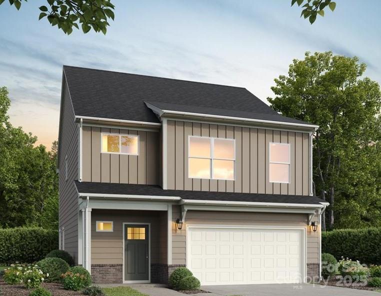 Welcome to Sadler Village, the newest community built by Red Cedar Homes, located just 10 minutes from Charlotte airport & 15 minutes from Uptown. This spacious Aspen home includes 3 bedrooms, 2.5 baths & double-car garage. Gorgeous SPC flooring throughout first floor seamlessly connects living, dining & kitchen areas. Kitchen features soft-close, dovetail shaker cabinetry & quartz countertops paired with beautiful tile backsplash that shines next to the stainless-steel appliances. Upstairs are all bedrooms & laundry room with recessed dryer vent. Primary suite boasts 2 walk-in closets & luxurious primary bathroom with tile floors, tile shower walls & framed glass door. Both full bathrooms have beautiful quartz countertops atop shaker, soft-close cabinets & framed mirrors. Builder also installing wooden privacy fence along back property line. Ready in May 2026.