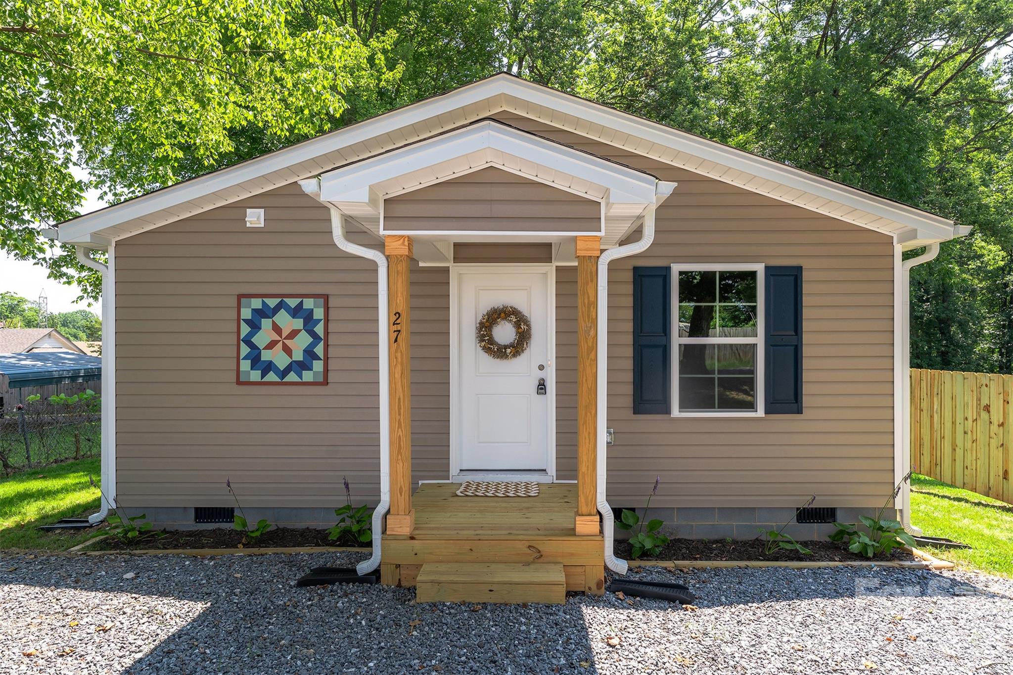 Quality new construction! If you are looking for low maintenance, low utilities and easy living - this is the home for you. Cute, cozy and well built. One level living. Rare opportunity to find a new construction home on a wooded lot with mature trees. Pretty mountain view from the front yard! Come and check out this opportunity for simple living only 1.5 miles from Historic Main Street. Marion offers festivals, breweries, dining and endless opportunities to get outside and enjoy mountain living! This home is an exceptional value offering worry free living and in a convenient location. Come see it today!
