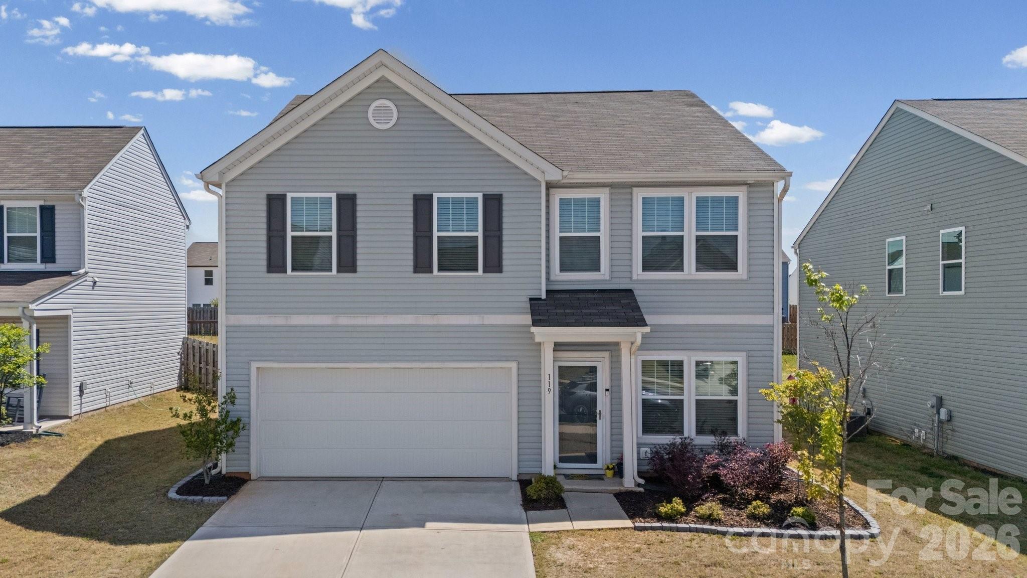 Welcome home to this modern 3-bedroom, 2.5-bathroom gem in the desirable Hidden Lakes community! Built in 2022, this beautiful single-family home offers approximately 2,524 square feet of thoughtfully designed living space on a fully fenced lot (approx. 0.17 acres).Step inside to an open-concept floor plan perfect for everyday living and entertaining. The main level features a spacious living area, a well-appointed kitchen with plenty of counter space, and a convenient powder room. Upstairs, you'll find three generously sized bedrooms, including a primary suite with a private bathroom, plus additional full baths and ample closet storage.Enjoy outdoor living in your private fenced backyard. The home sits in the family-friendly Hidden Lakes subdivision, where residents enjoy access to a community pool, clubhouse, playground, sidewalks, and scenic common areas. Additional highlights include:Energy-efficient construction, modern finishes throughout, low-maintenance living, prime location with easy access to shopping, dining, Lake Norman, and major routes. Schedule your appointment today!