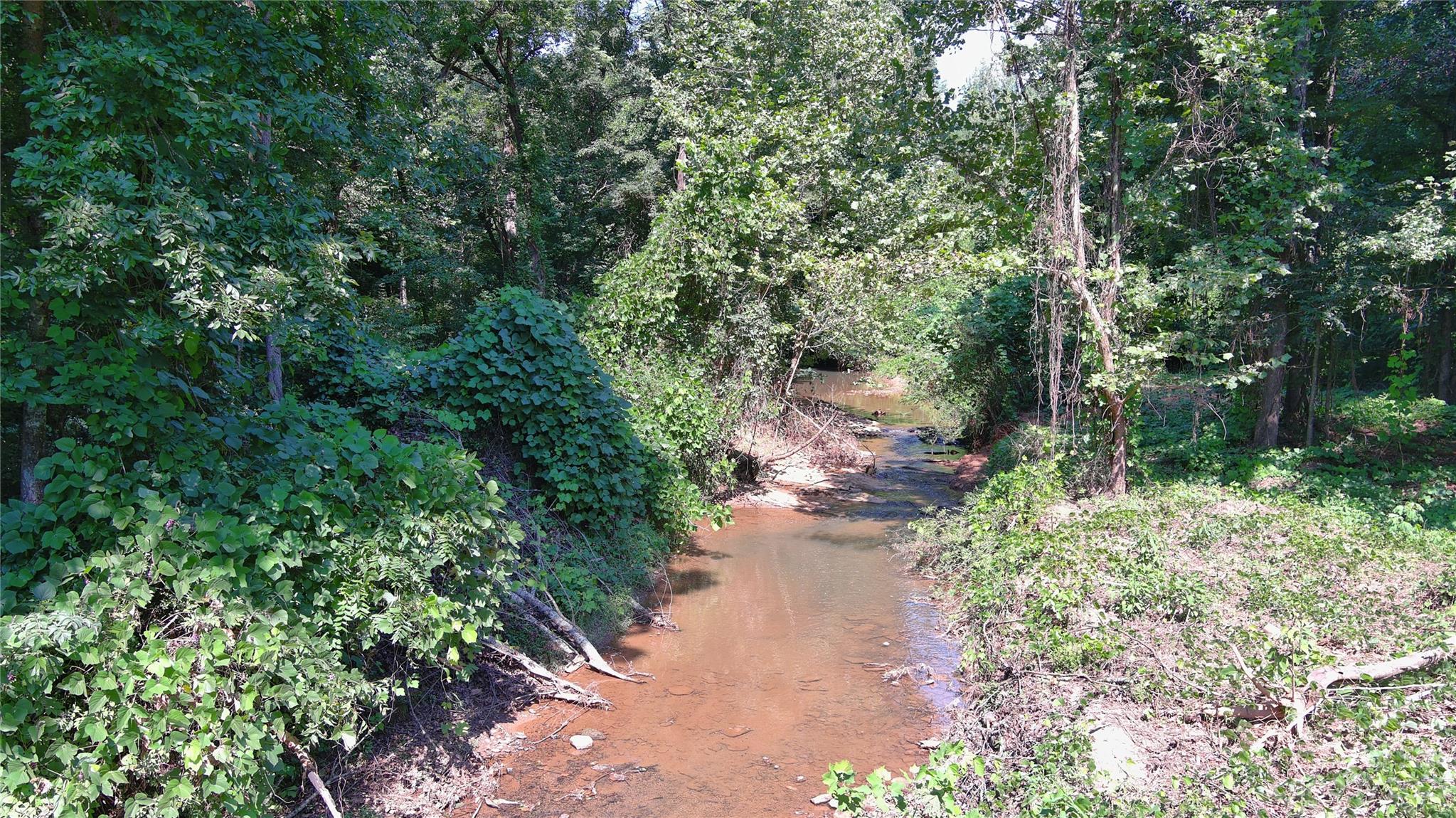 Big creek goes through the 10 acre property. Very mature woodlands. A small private road leads to the creek and is in the process of being improved.  Very close to the town of Columbus and Polk County High.  There is a 30' ROW across Lot 4 for the driveway into Lot 5. Crossing the creek will be the Buyer's responsibility.