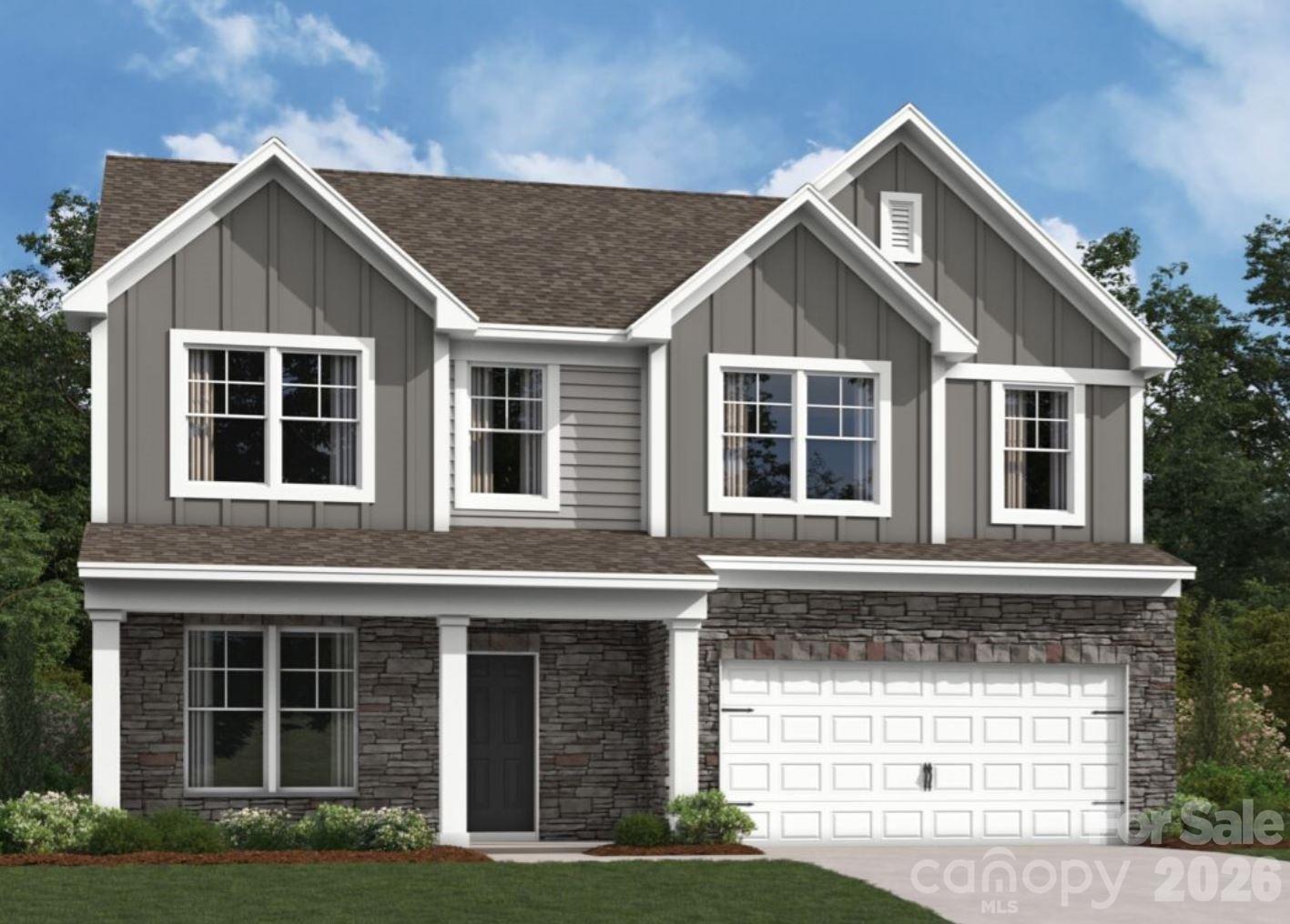 Welcome to the Findlay! Entering the home from the front covered porch, you are greeted with an inviting and homey foyer. Off to the side, you'll find a flex area, perfect for another living space or home office. The home will open up into the kitchen, breakfast area and family room. Immediately, you'll notice the main level has been completed with easily maintainable EVP flooring to ensure cleaning is quick and the windows throughout the home have been accented with 2" faux wood blinds. The kitchen features stainless steel appliances, a gas range, quartz countertops side-by-side refrigerator and a kitchen island. The family room is spacious and will easily be able to accommodate a sectional sofa as well as other furniture. Through the sliding glass door is an extended patio, perfect for entertaining or enjoying a morning coffee. Heading upstairs, you will find three additional bedrooms and a full shared bathroom, complete with a dual vanity. The laundry room is centrally located and is equipped with a full size washer and dryer to help make laundry days a breeze. Finally, the Owner's suite is fit for royalty, with plenty of natural lighting and the space to fit a king size bed. The ensuite will features a tiled shower, dual vanity and a private toilet area, allowing everyone space and privacy to get ready in the mornings. To complete the suite is the large walk-in closet that is sure to accommodate any size wardrobe. Welcome to your new home!