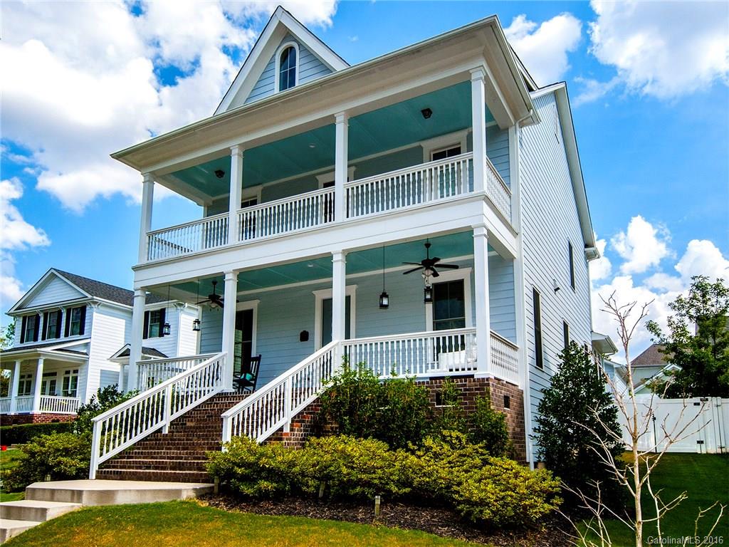 Baxter Village Beauty with double balcony rocking chair front porch! This open & spacious floorplan shows like new with top of the line finishes throughout. Stunning white kitchen with gas range, gorgeous tile backsplash, granite counter, custom hood & stainless appliances. Dark wide plank hardwood floors on main. Built-ins & fireplace in great room. Lovely master suite with fan, tile lined shower & tub plus walkin closet. Fenced backyard with room to play! Walking distance to pool & playground!