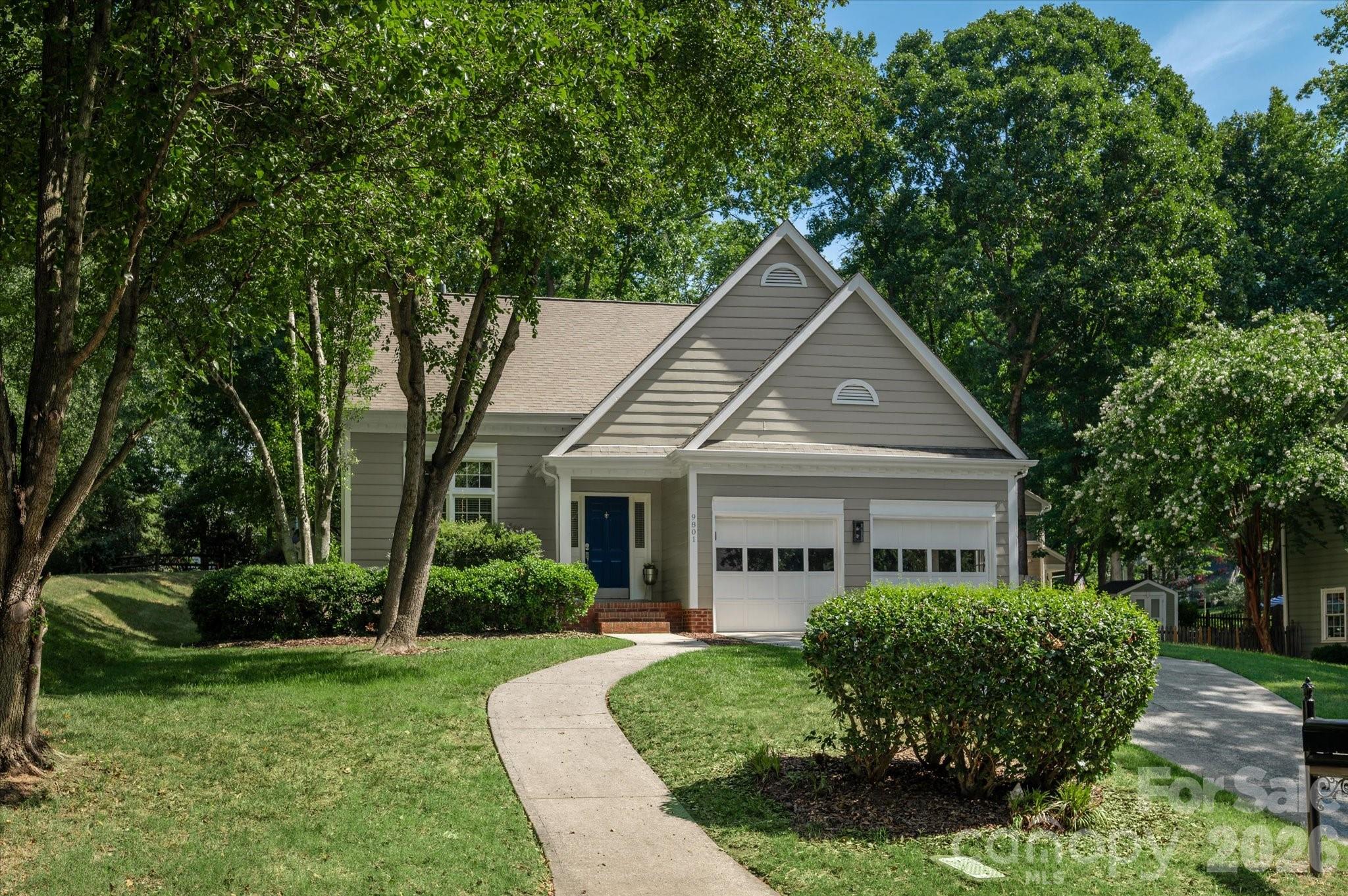 Welcome to Cameron Wood, one of South Charlotte's most centrally located and sought-after communities! Known for its CHARMING homes, mature tree-lined streets, and inviting outdoor spaces, where many Charlotte buyers will want to call home. Step inside to a soaring TWO STORY family room with freshly painted Snowbound walls, creating a clean, crisp, and airy feel throughout. The bright, white kitchen is flooded with natural light, a built in work space, and separate dining area. Just off the kitchen, a SECOND living area showcases a stunning floor-to-ceiling brick fireplace, creating a cozy gathering space for friends and family. A formal dining room, convenient first-floor office, and renovated half bath complete the main level. Follow the grand staircase upstairs, where BRAND NEW carpet extends throughout the second floor. Two spacious secondary bedrooms, a full bath, and a generous owner's suite complete with a soaking tub, separate shower, and DUAL closets! Enjoy sunshine on the private, freshly STAINED deck, or relax beneath the shade of mature trees and enjoy Charlotte's outdoor living. Perfectly positioned on a CORNER lot AND across the street from Cameron Wood's optional Swim & Racquet Center. Minutes from SouthPark, Uptown Charlotte, Ballantyne, shopping, and dining. Welcome to one of the BEST communities in Charlotte! Existing HOME WARRANTY will transfer to the new owner!