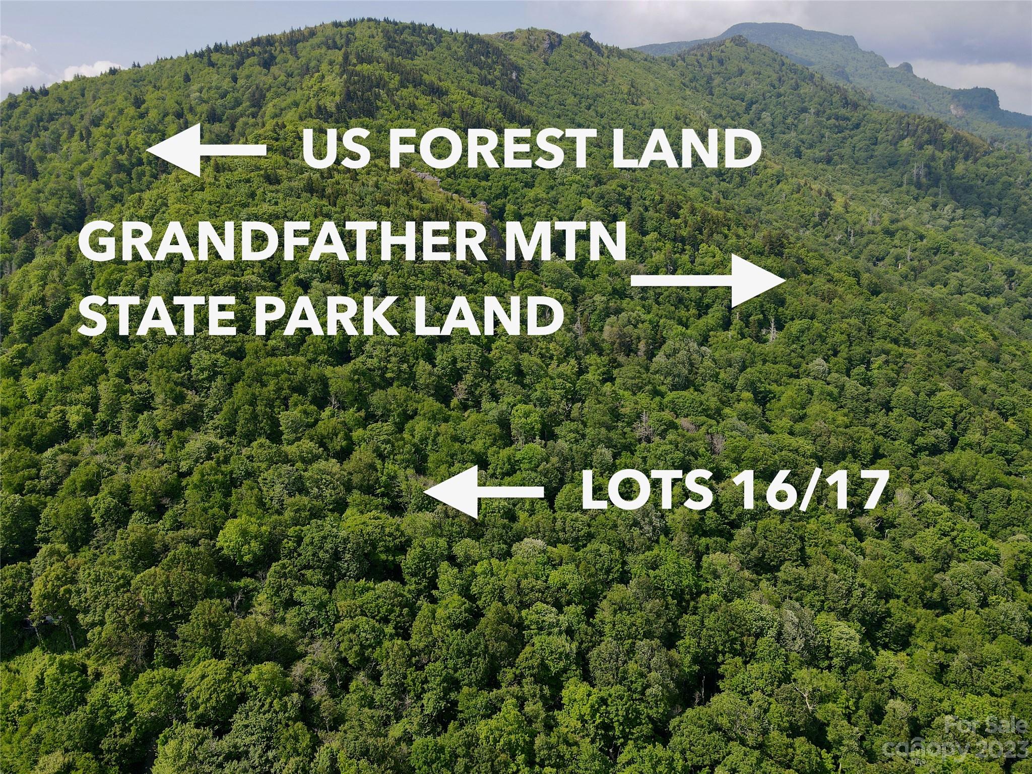 One-of-a-kind opportunity at the top of Spice Branch at Grandfather. This rare double lot has over 6.5 acres backing up to both Grandfather Mountain State Park and the Pisgah National Forest. Multiple areas for a home and the potential for panoramic long-range views including Blowing Rock to Seven Devils. If you love to hike this lot has trails and plenty of space. Elevations range from 4300' to over 4600' for cool summers. Multiple areas to build including flat/gentle sloping areas and a driveway area that is cut in. Natural boulder rocks and several springs grace the property. Truly a unique combination in the center of the High Country. Spice Branch at Grandfather is a gated community almost entirely surrounded by National Forest Land and Grandfather Mountain State Park. Great proximity to Boone/Blowing Rock and Banner Elk. Short-term rentals are allowed. The double lot could afford multiple building sites. Discover Spice Branch today!