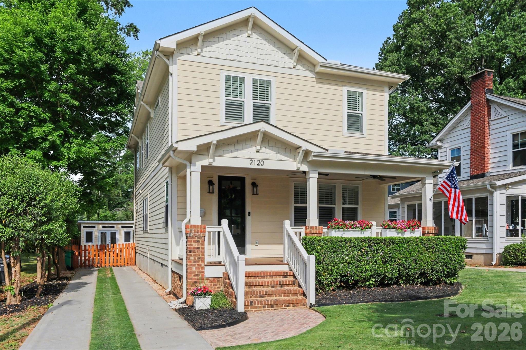 Seller financing available, enjoy a more flexible path to ownership with lower monthly payments and no traditional lender fees. Avoid costly bank closing costs, underwriting delays, and rigid financing requirements. This is a rare opportunity to purchase with terms designed to make ownership simpler, faster, and more affordable in today’s challenging interest rate environment. 

Wake up to coffee on a deep Southern front porch. Pull into the carriage driveway and park in a lush, private backyard. Retreat to a spa bath, then come down to a chef’s kitchen built with intention. Welcome to Camp Greene, Charlotte’s most exciting growth corridor between Uptown and CLT Airport: million-dollar builds are already on this street, the Silver Line Light Rail is coming along Wilkinson, and major restaurants and commercial development are moving in. You’re buying in at exactly the right time.

Built in 2020, this craftsman offers 4 bedrooms, 3 full baths, and a fully conditioned detached office/studio. Inside: heavy moldings, 9-ft ceilings, extra wide-plank hardwoods, plantation shutters, antique mantle. Chef’s kitchen with farm sink, custom vent hood, and wine fridge. Spa primary suite with rain-head shower and custom walk-in closet. Murphy bed and built-ins round out the fourth bedroom as a perfect flex space.

Outside, a fenced backyard oasis with café lights to enjoy. Amazing Zeon Zoysia grass and extensive custom landscaping. Tankless water heater and whole-home carbon filter anre also luxurious upgrades thoughtfully done.

Walk to Michelin-starred Counter or the classic Dairy Queen. Minutes to South End, Uptown, and CLT airport.

Incentives available for select qualified buyers. Schedule your tour today.