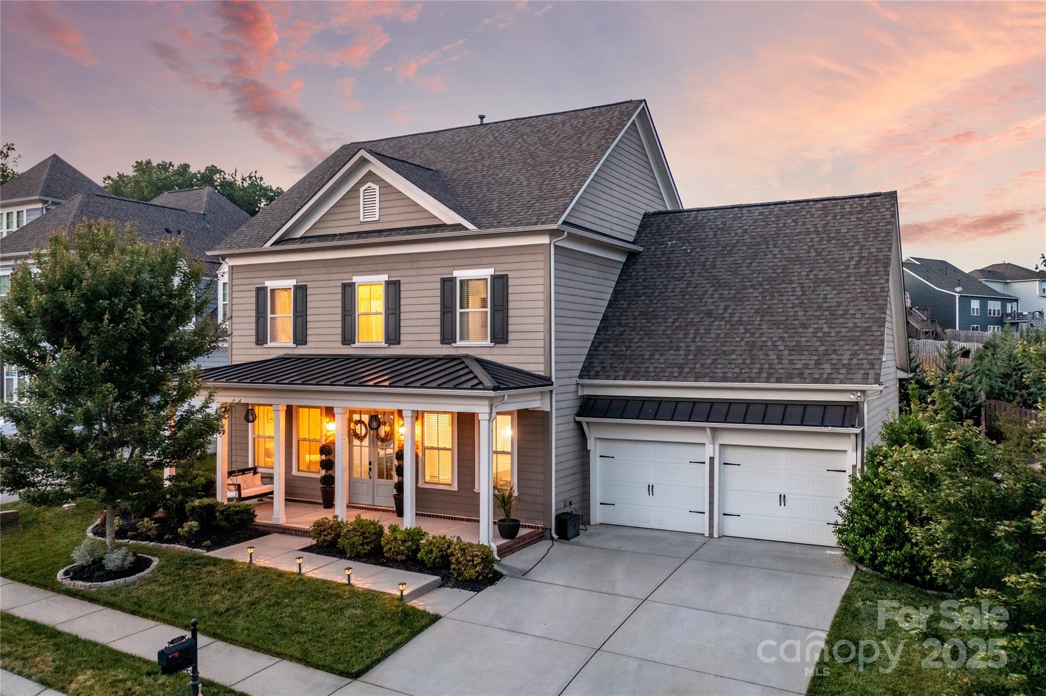 Stunning John Wieland built home with an in-ground pool and fenced backyard, perfect for outdoor living and entertaining. Inside, enjoy laminate floors throughout the first and second levels, hardwood treads on the stairs leading all the way to the third floor, and impressive 10’ ceilings and crown molding on the main level. The chef’s kitchen features high-end cabinets, a gas range, wall oven, and abundant natural light from the home’s large windows. The living room includes custom built-ins surrounding the fireplace for added charm and storage. A convenient guest bedroom is located on the main level, while the second floor offers three additional bedrooms, including a spacious primary suite. The third floor provides a private fifth bedroom with a full bathroom—ideal for guests or extended family. A bonus room on the second level serves as the perfect golf simulator or recreation space, adding even more versatility to this exceptional home. Don't forget to check out the neighborhood's resort-like amenities including a clubhouse with a fitness center, 2 pools, 3 playgrounds, tennis/pickle ball, basketball, and sand volleyball courts, and a pond with walking trails.