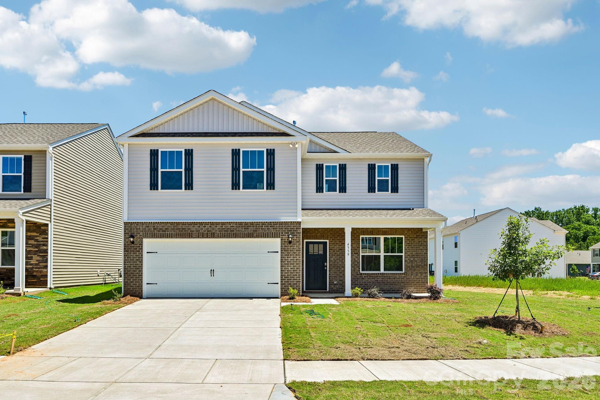 Featuring an open floor plan with three bedrooms, two and a half bathrooms, and a two-car garage, this open-concept floor plan creates a spacious and airy feel. Step inside the home and you’ll be greeted by an inviting foyer that leads you into the center of the home with the kitchen and family room seamlessly connected by the open-concept layout. The kitchen is equipped with stainless steel appliances, ample storage space, a walk-in pantry, and a center island, making it perfect for cooking and entertaining all in one place. Escape to the second floor and be amazed by the open upstairs loft and the luxurious primary suite, which offers a large bedroom, en-suite bathroom with dual vanities, and a large walk-in closet. The additional bedrooms provide comfort and privacy while sharing access to a secondary bathroom. Multiple flex rooms in the home can be converted to fit your specific needs. Amenities include a community pool, cabana, and playground!