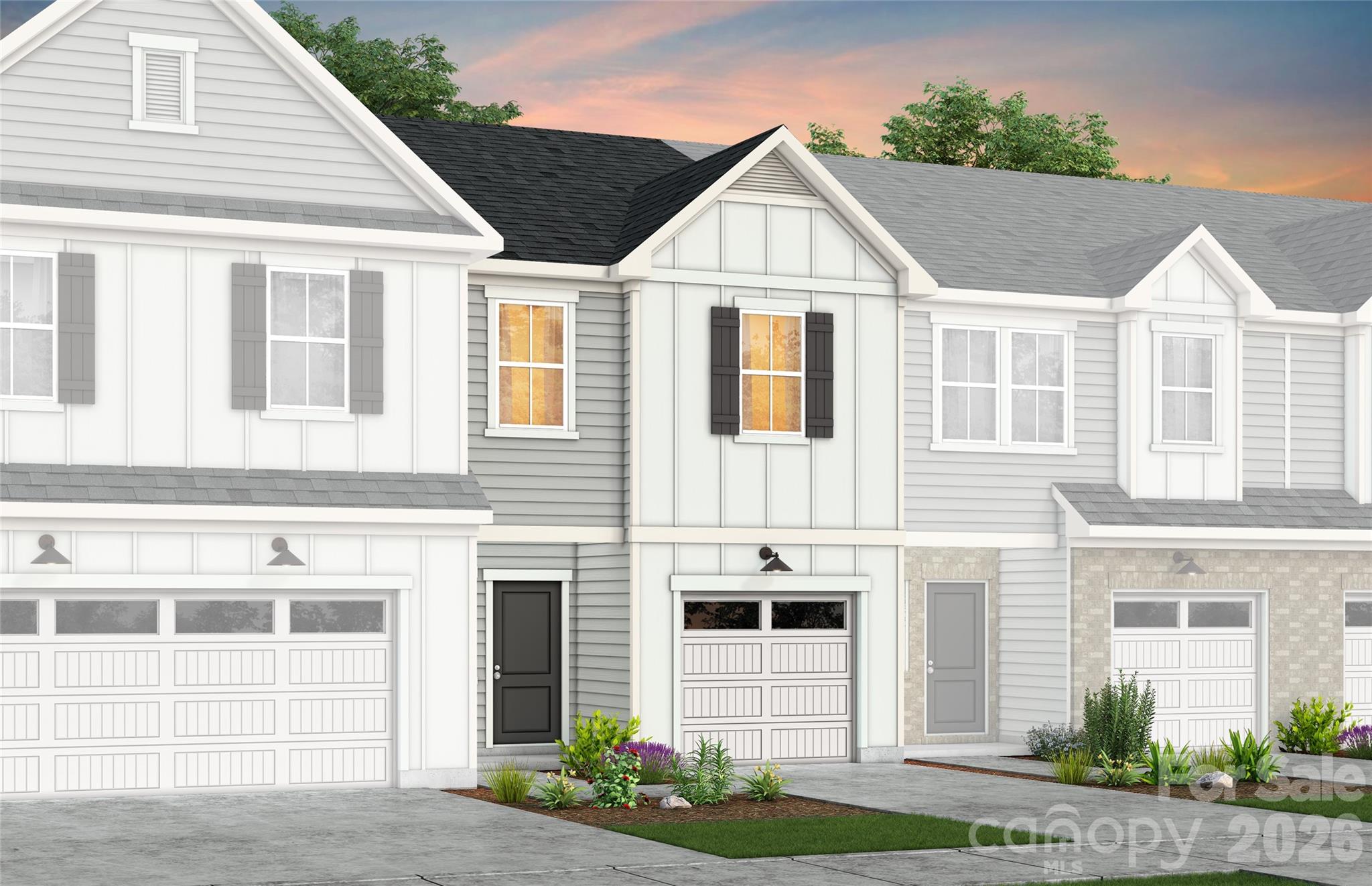 Homesite #71 - READY for SEPTEMBER!! Discover the charm of Mallard Park offering 268 new construction 2-story townhomes in desirable North Charlotte area.  The community is conveniently located next to Mallard Creek Park with quick access to major roadways, shopping, dining, recreation, and entertainment.  Within the community, enjoy a connected, low maintenance lifestyle with resort style pool and cabana, a kid's playground and a dedicated dog park. HOA dues include lawn maintenance and a special Spectrum 1 gig Wi-fi package.  

The Landis Floor Plan offers an open layout, spacious gathering room, loft, and elegant owner’s suite, this plan embodies comfortable townhome living.  Home features upgraded finishes, stainless steel whirlpool appliances, 42" cabinets, Low Voltage and Electrical Packages, and more.  Backs up to nature area with no backyard neighbors!

Take advantage of exclusive financing incentives with our preferred lender.  Note: Price includes Flex Cash Incentive. Photos shown are for representation purposes only.