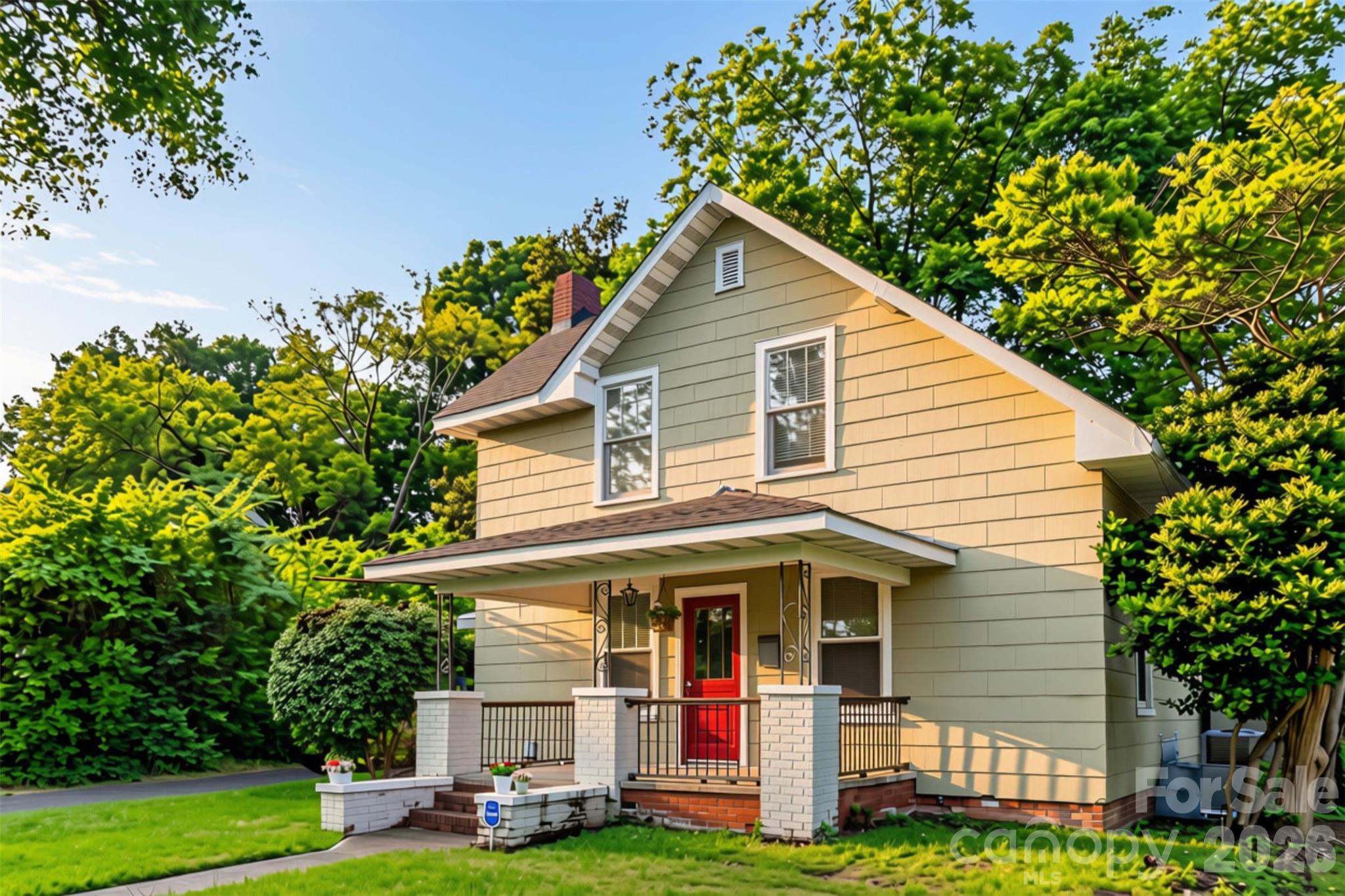 Charming home just minutes from downtown Rock Hill, with easy access to breweries, restaurants, and retail. This 3-bedroom, 1.5-bath home features original character throughout, including crystal door knobs, original pine floors on the first floor, and multiple covered porches. BRAND NEW AC Unit (June 2026) and roof replaced in 2018. The full bath was converted into a half-bath/laundry combo. Flooring has been updated in the kitchen, half-bath/laundry area, and primary bedroom. The backyard is a true retreat with a fully fenced yard, mature trees, a built-in firepit, and plenty of room to entertain, garden, or simply enjoy the outdoors. A portion of the fence has been recently updated. Don’t miss your chance to own a character-filled home in a convenient Rock Hill location — schedule your showing today!