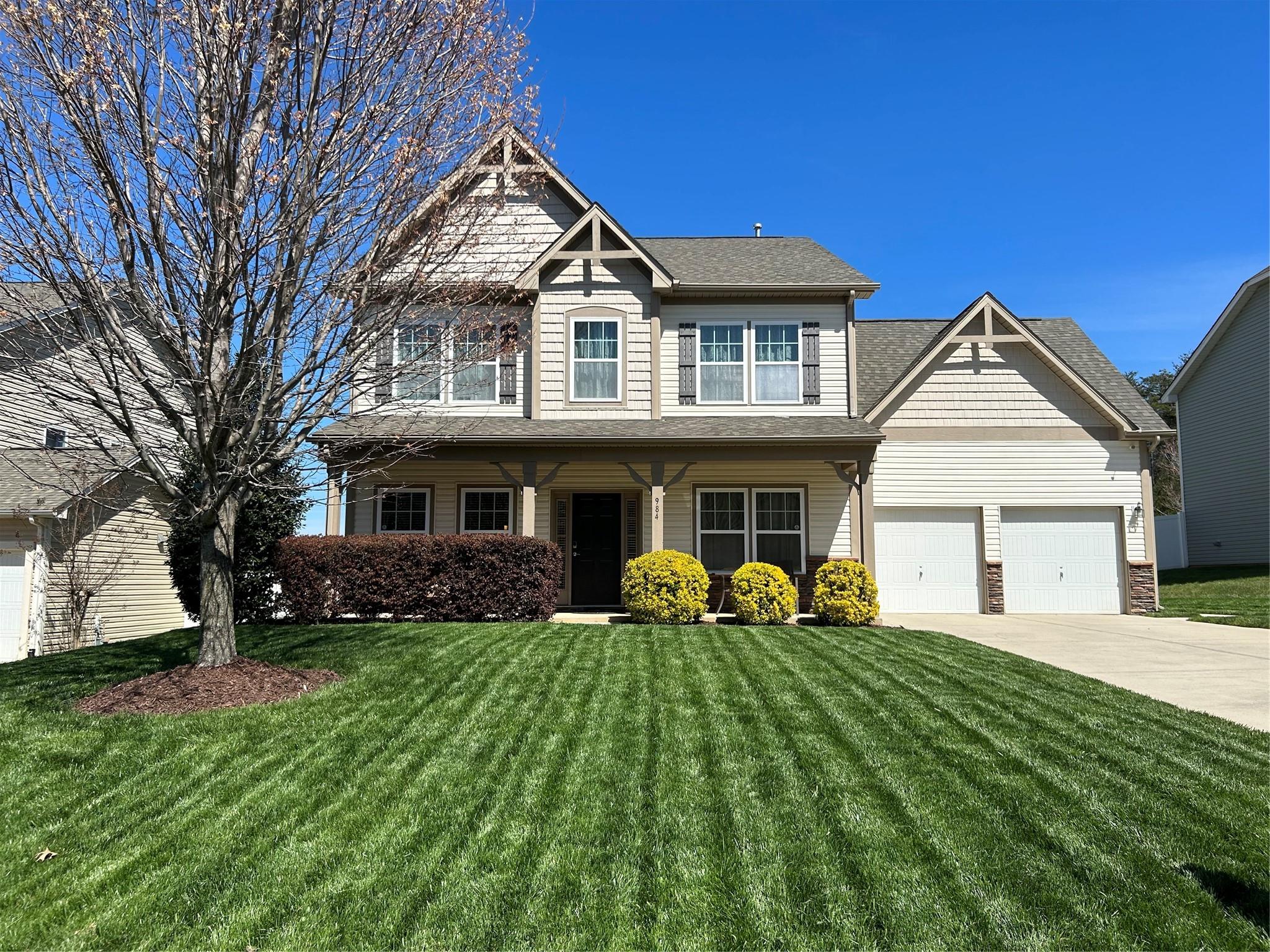 Awesome opportunity in the Burnside subdivision of Indian Land. Just minutes away from I-77 and I-485, this Cottingham Model from True Homes was constructed in 2013 and has been occupied and meticulously cared for by the original owners ever since. You'll be wowed by the curb appeal. It's luscious grass, bushes, front porch and over 900 square feet of extended back patios is ideal for hosting cookouts and get togethers. The interior of this home is extremely versatile. Formal office and dining room spaces as you enter the home flow with the hardwoods right into the gourmet kitchen and living areas. The butler's pantry is perfect for food & drink prep and serving. Bedroom downstairs for in laws, friends or family looking for a spell. The primary bedroom is massive and includes a sitting area and spacious bathroom, big enough for both a tub and shower.  Every bedroom is equipped with walk in closets. Bonus/media room upstairs wired and ready for movie night. Showings start Saturday 3/25.