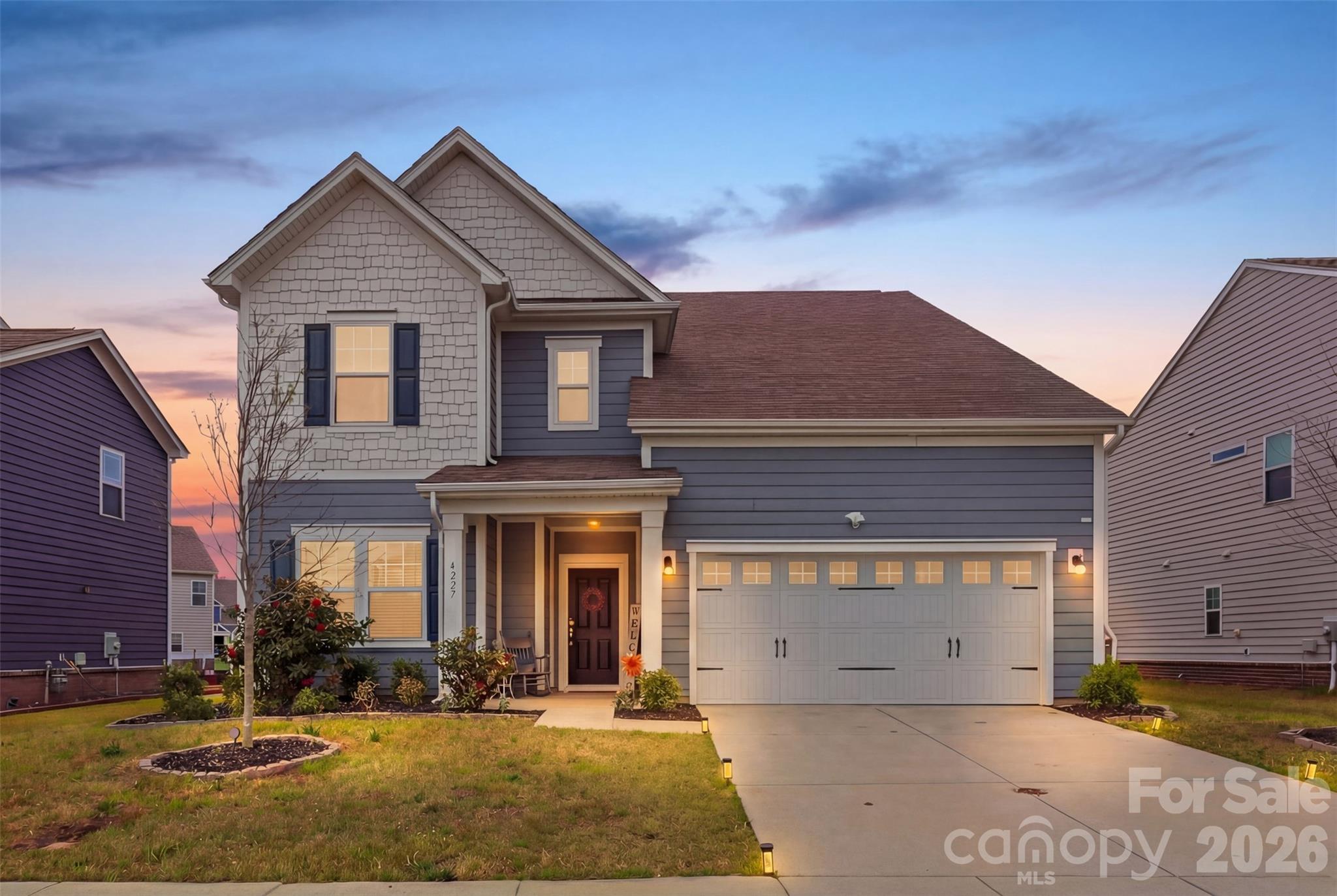 Welcome home to this stunning, move-in-ready two-story residence designed for modern living. The heart of the home is a true chef’s kitchen, featuring elegant white cabinets, gleaming granite countertops, a gas stove, and premium stainless steel appliances. Beautiful wood flooring flows throughout the main level, which conveniently includes a guest bedroom and a full bathroom—perfect for visitors.
Upstairs, you’ll find a versatile loft and a spacious master suite providing a private retreat. The home is equipped with high-end upgrades, including a whole-house water softener with a Reverse Osmosis (RO) system.
Step outside to an extended backyard lined with privacy trees, offering a peaceful outdoor escape. Located in a top-rated school district with quick access to US-74 and I-485, your commute to Uptown Charlotte or the Airport is a breeze. Whether you're heading to Carowinds, catching a game at a major sports venue, or exploring nearby greenways, this home puts you at the center of it all. Come See it today.