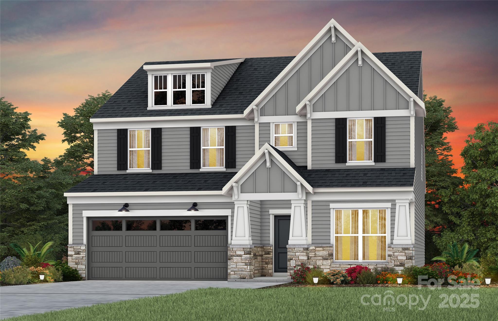 New Construction Home ready by Spring 2026 in Kinsdale Community in Indian Land!  All included List Price, call for details.  Our popular Continental Floor Plan offers beautifully curated selections and incredible structural features such as large Great Room, magnificent Gourmet Kitchen with gas appliances, Formal Dining Room with Butler's Pantry, Office, Guest Bedroom with Full bathroom, and Sunroom with large Patio main floor.   Upstairs features an open Loft, plus 4 additional bedrooms, including the Owner's Bedroom and Bath.   Visit us at our sales center, in the community, to learn more about this and other incredible homes in tranquil Kinsdale. HOA fees include High-Speed Internet/Cable and private trash collection. All Photos are representative only, not of this home.
