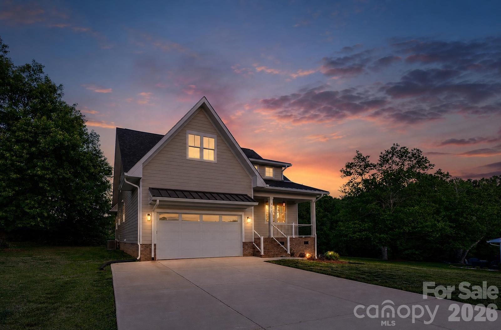 Discover immaculate living in this newly constructed release from one of Kings Mountain's hottest builders. This home is just a stone's throw from the King's Mountain Reservoir and all the water-sports and recreational activities you could ever want! This private lot is nearly 1/2 of an acre and offers plenty of space to entertain. Inside you'll find all of the luxury accoutrements you'd expect from a home in a much higher price point. With 3 bedrooms, 2.5 bathrooms, and just shy of 3,000 sqft of living space, this home is oversized and can accommodate any lifestyle need you may have. A stunning fireplace, gourmet kitchen, and high end finishes all compliment the interior space beautifully. They don't make them like this anymore, so come and check this one out before it's gone!
