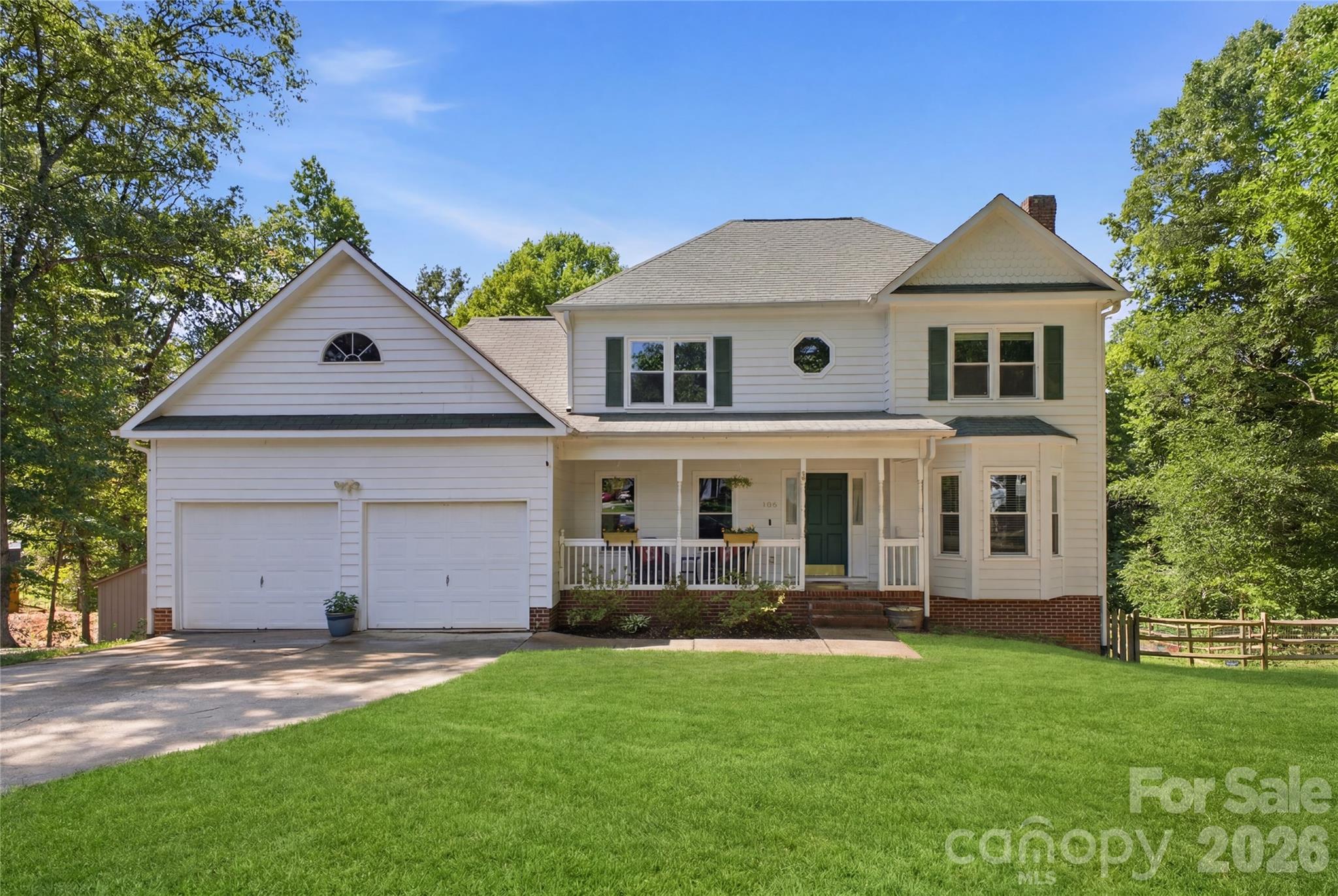 Welcome home to this spacious property on a large 0.83-acre lot in a community with no HOA. This versatile home offers a rare secondary living space in the fully finished basement, ideal for entertainment, multigenerational living, guests, or investment potential and updates such as all new double hung windows (less than 3 years old) making this a more move-in ready home for any buyer.

A covered front porch that welcomes you and a cup of coffee or warm tea on a cool morning. Walking into the home you are welcomed by the cozy living room featuring a wood-burning fireplace. From the living room, walk through the french doors onto a large wood deck that overlooks the expansive, fully fenced backyard with a fire pit—perfect for entertaining, relaxing, or enjoying evenings outdoors.

The eat-in kitchen includes recently updated cabinets and appliances, providing a fresh and functional cooking space. A spacious laundry room with mud sink built-in cabinets and abundant storage adds everyday convenience and offers electric or gas dryer hook-ups giving you more options. The staircase and upstairs carpets have just been replaced, giving the upper level a clean & updated feel along with newly refinished ceilings throughout the main floor (pop-corn removed). 

The second story hosts three bedrooms and two full bathrooms, including a spacious primary suite with a deep tray ceiling, walk-in closet, & garden-size soaking tub in a recently updated bathroom. Oversized windows in the primary bathroom face the secluded back yard allowing natural light to brighten your bathroom & offer outdoor gazing opportunity. 

The fully finished basement functions as a true secondary living area, complete with living room and wood burning stove, a second kitchen, pantry, full bath, and bedroom. Accessing this area through the interior stairs or it's separate exterior door.