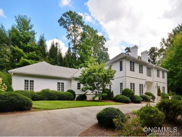 Elegant home with vast main level living, custom built quality, on private corner lot. Master with fireplace, sitting area-his-hers baths.Kitchen/hearth room with breakfast area , spacious formal dining with fireplace, upstairs family/guest quarters upstairs with study/game room, lush landscaping-pool surrounded by roses,oversized garage for 2 cars plus golf cart,walk to membership Country Club, minutes to Biltmore Village, Biltmore Park, DT