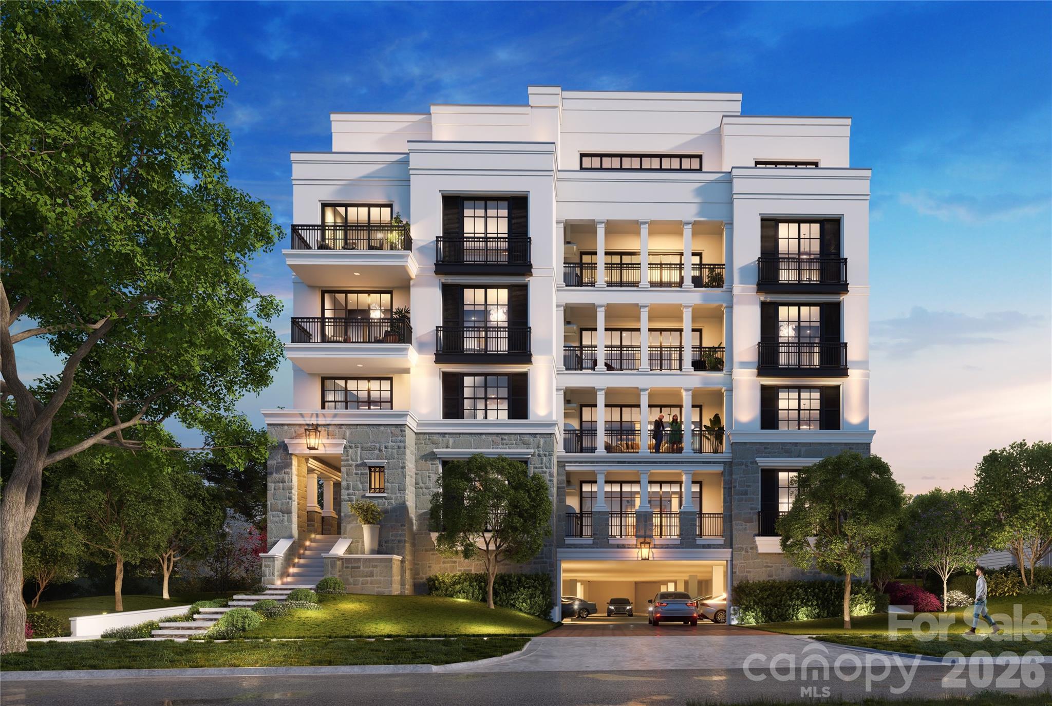 One of two penthouses occupying the top floor of 409 Queens. This home offers a once-in-a lifetime opportunity  atop a premier charlotte address with stunning city views. This immaculately appointed and curated living space is designed to impress both inside and out. The adjoined great room anchored by a statement fireplace flows organically from formal dining to gourmet kitchen and separate intimate living area. A fully wrapped terrace along the building facade offers magnificent views and space for outdoor entertaining.  These details are designed for seamless livability and security. Located in Charlotte's most coveted neighborhood, its enviable location is its greatest amenity. A true boutique community of 17 luxury condos with gated parking, club room and exterior green space offering privacy and security. Live amongst the  towering oak trees and historic charm of Myers Park with maintenance free convenience. 
Copper Builders,Builder of the Year!