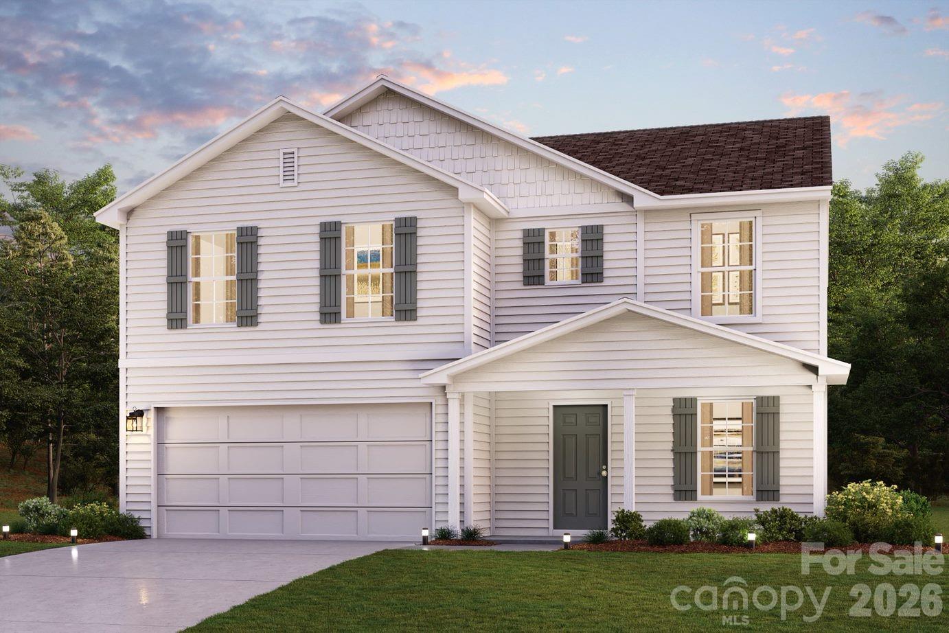 "Discover Your Dream Home in the Creekbend! The stylish Essex Plan this is a 2-story gem offers a spacious open layout perfect for entertaining and everyday living. The inviting kitchen features elegant cabinetry, granite countertops and stainless steel appliances, including a range with a microwave hood and a modern dishwasher. The main floor also includes a versatile flex room and a chic half bathroom for guests.
Upstairs, unwind in the tranquil primary suite with a  en-suite bathroom and a generous walk-in closet. Three additional bedrooms with walk-in closets share a full bathroom. A cozy loft and a convenient walk-in laundry room enhance functionality. Energy-efficient Low-E windows and a one-year limited home warranty complete this exceptional home.  "
