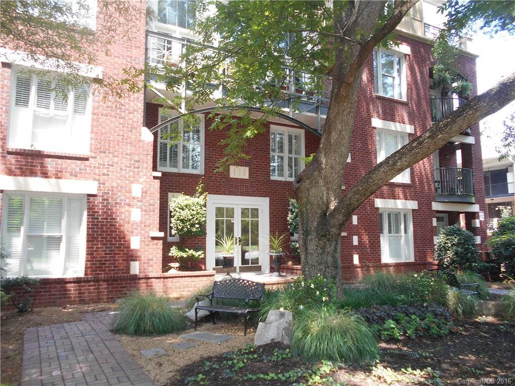 Executive and sought after secured and gated building in the heart of Myers Park!  Enjoy 2 bedrooms, 2.5 baths, hardwood floors, granite counter tops in kitchen, built-ins around the fire place and open living space. Two over-sized balconies off of the living room and master offer a calm escape after a long day.  The home offers more than enough space and an additional storage unit!Walking distance to restaurants, parks, hospitals, farmers markets, and less than one mile from Uptown!