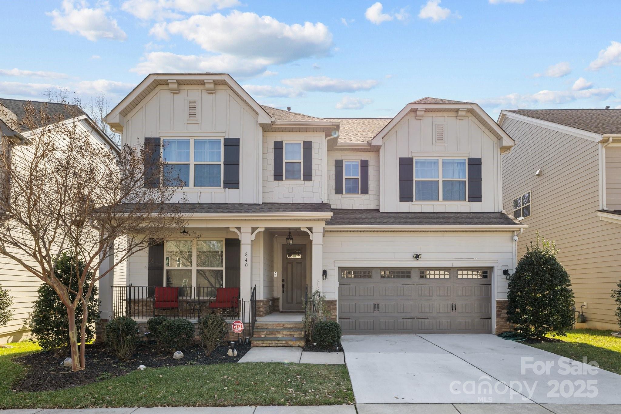 Discover this stunning, 6-bdrm, 4-bath home in the heart of Fort Mill! Boasting over 4,000 sq ft of living space! The walkout basement features a full bdrm and bathroom, large common area, and a versatile media/game room, ideal for multi-generational living or a private home office. Hardwood floors flow throughout, complementing the high-end light fixtures, granite countertops, stainless steel appliances and gas fireplace. 
The first-floor guest suite provides a perfect retreat for visitors, while the screened in porch off the kitchen provides the perfect spot for you to enjoy the private wooded yard. Upstairs, the expansive primary suite is a true retreat, featuring an en suite bathroom with separate sinks, a soaking tub, a large shower and spacious his/her closets. 
Enjoy premium upgrades such as a Sonos speaker system, a security system with cameras, and large walk-in closets with ample storage. Located just minutes from top-rated schools, shopping, dining, and downtown Fort Mill!