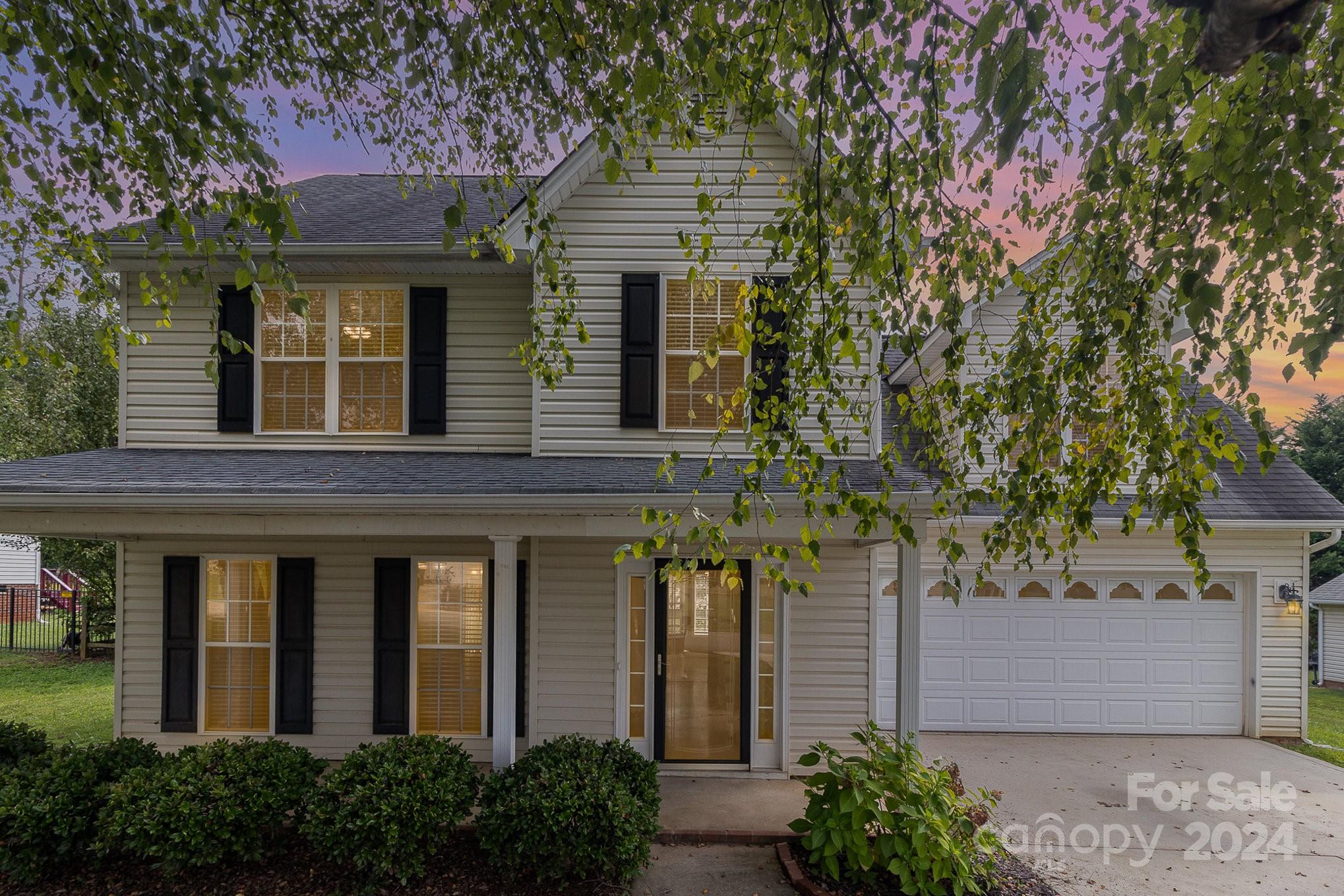 Nestled in the charming Huntington Forest neighborhood, this delightful home welcomes you with a rocking chair front porch, perfect for enjoying the surroundings. Inside, the first floor features a cozy living room with a fireplace, a dining room, and a kitchen complete with a breakfast nook. Upstairs, the primary bedroom offers a tray ceiling and an ensuite bathroom with a separate tub and shower. Two additional bedrooms, a full bathroom, and a spacious bonus room provide ample space for everyone. The fenced backyard is ideal for outdoor activities or relaxing. Recent updates include the replacement of both AC units per the seller. Plus, enjoy the freedom of living in an HOA-free community. This home is ready for you to make it your own!