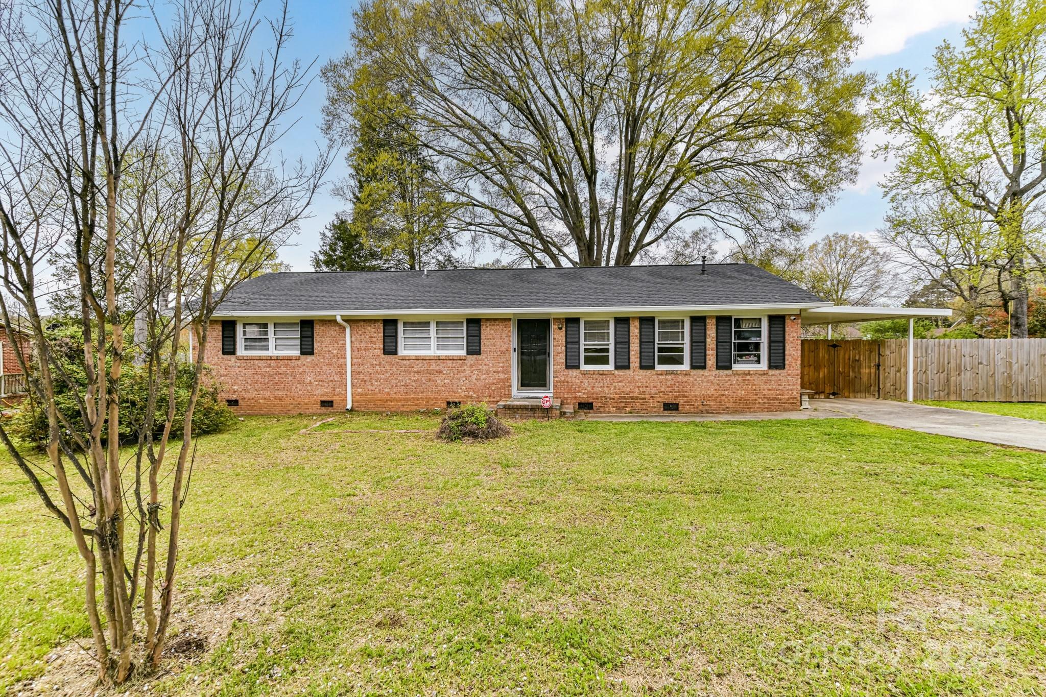 Step into this wonderfully updated ranch-style home boasting a new roof, gutters & HVAC system. The kitchen is beautifully updated with new paint, flooring, and marble countertops. The full bathroom has been fitted w new flooring, paint & vanity with lots of storage space. The primary bedroom adjoins an updated half bath. Relax, entertain, or float in the above-ground pool all while enjoying the spacious yard and mature trees. Fantastic location in Rock Hill within walking distance to parks, shops, restaurants and more.