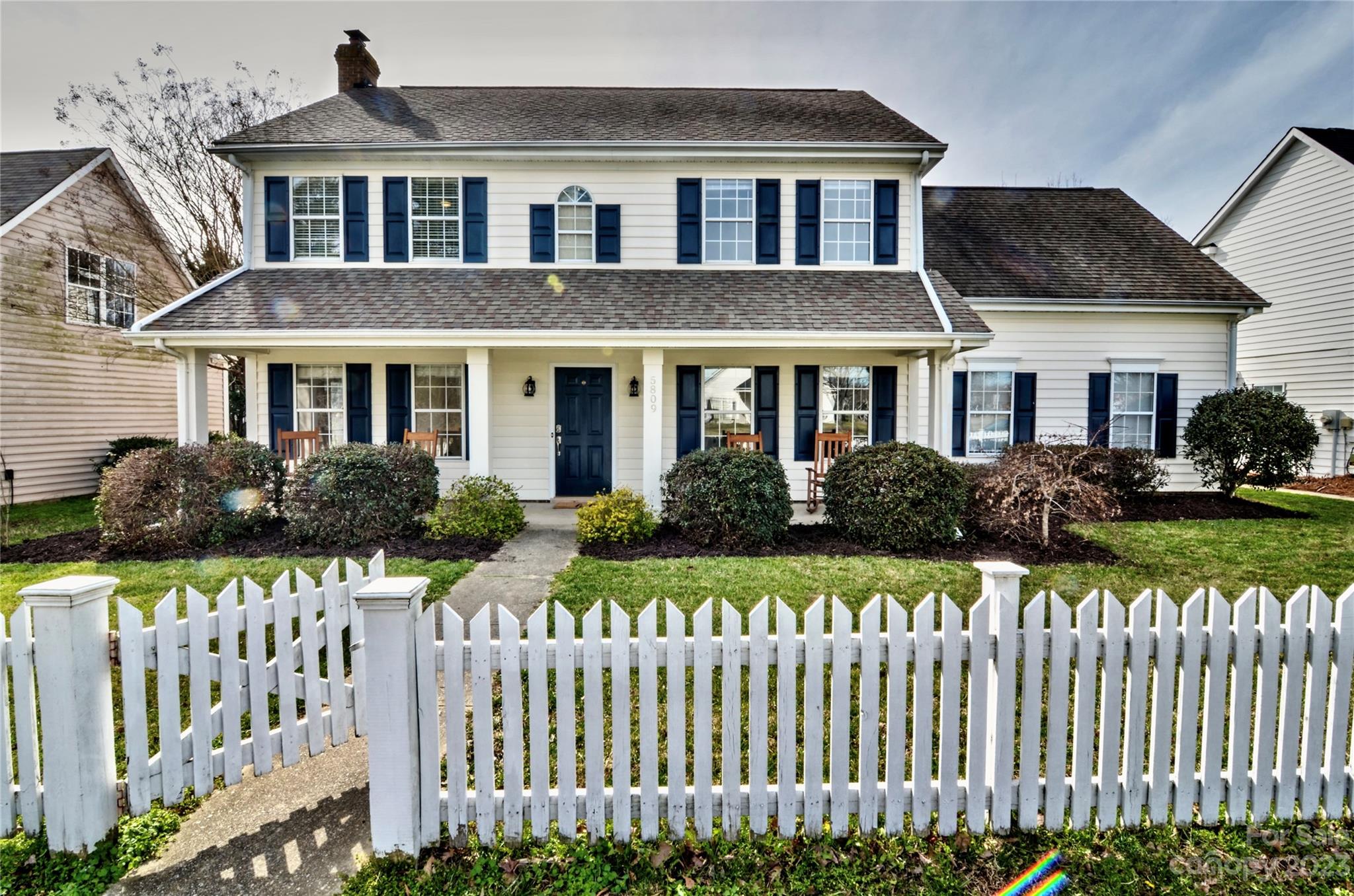 Take a look at this charming four-bedroom home located in the heart of the Village of Lake Park. Enjoy the large, comfortable front porch for sipping your morning coffee or relaxing after work. The main floor boasts an updated kitchen (2019) with painted cabinets, granite countertops, and a tiled backsplash. You'll find LVP flooring throughout the main level. Upstairs, you'll discover four generously sized bedrooms and a laundry room. The primary bedroom features a large closet, while the bathroom includes an extra-large tiled shower, granite countertops, and painted cabinets. The hall bath has a double vanity with matching granite. The deck and fenced yard are perfect for hanging out with family and friends. This home is conveniently located within a short distance of schools, churches, restaurants, and the community center. One of thirteen lakes is located across the street, complete with walking trails. Don't miss the walk in attic!