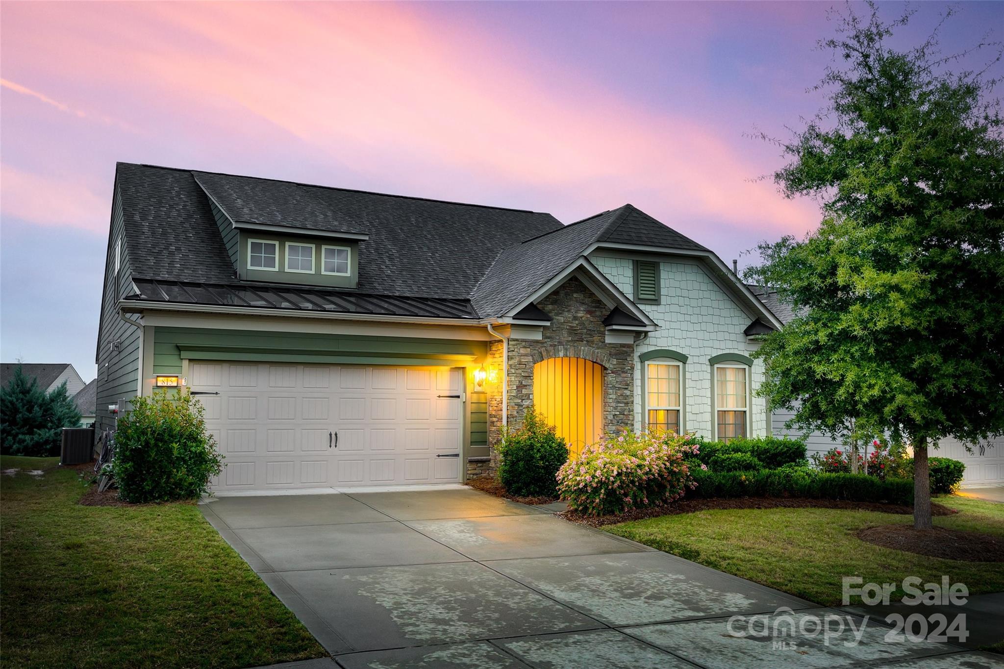 BACK ON THE MARKET AT NO FAULT OF THE SELLER OR HOME! Be the envy of the neighborhood when entertaining in the professionally designed, built, and maintained backyard of this 1.5-story Abbeyville model. Home features 3BR, 3BA + Office w/French doors. The user-friendly kitchen w/gas range, stainless appliances, and oversized island w/seating & pendant lights opens to the Dining area & Living room w/ stone fireplace. Primary suite has a tile shower, dual sink vanity & walk-in closet. Conveniently located laundry room w/washer/dryer included. A Loft, BR, and full bath are located on the 2nd floor, as well as large storage areas. Home has a Canature whole house water filtration system. Amenities include indoor/outdoor pools & hot tubs, 8 lit pickleball cts, 4 lit tennis cts, 2 bocce cts, fitness center, playground, dog park, meeting rms, full-time on-site Lifestyle Coordinator w/many clubs and activities to enjoy! Award-winning 55+ community!