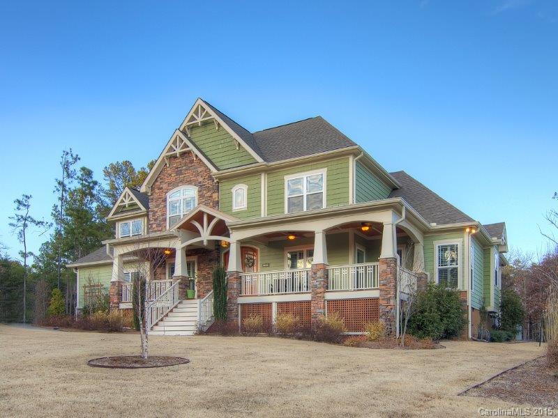 Beautiful custom Craftsman-style home in a lakefront community with low SC taxes! Gorgeous trim details & gleaming handscraped hardwoods on main floor. Bright open kitchen w/ custom cabinets. Master on main with 3 spacious bedrooms & bonus on 2nd floor. Home features lots of storage including huge walk-in attic and large mudroom. Large fully fenced backyard features screened-in porch plus two patios. Irrigation system. Plantation shutters. Gorgeous neighborhood clubhouse & pool. Clover schools.