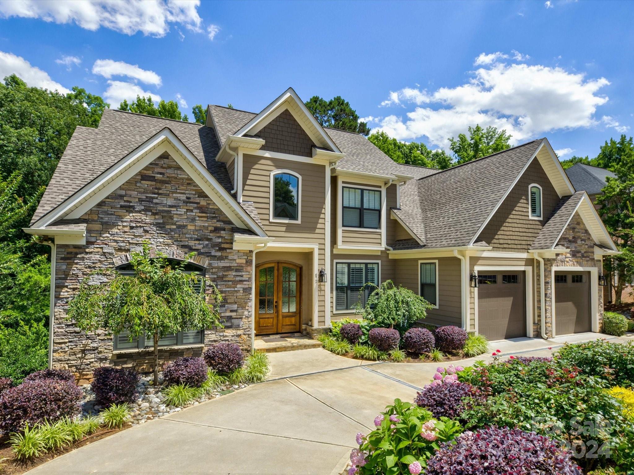 Welcome to your dream home, where elegance meets functionality in a serene setting. Nestled in a prestigious neighborhood, this exquisite residence boasts beautifully manicured landscaping that invites you into a world of tranquility. Step inside to discover an amazing kitchen designed for the culinary enthusiast. This gourmet space features custom cabinetry & a spacious island perfect for entertaining. The primary suite, located on the main level, offers a private retreat with ample space & natural light. The primary bath is a sanctuary in itself, featuring a spacious shower, luxurious finishes, & a spa-like ambiance.For those working from home, the main level office provides a quiet & inspiring workspace.Additional features include an unfinished walk-out basement (plumbed for a full bath), offering endless possibilities for customization to suit your lifestyle needs, whether it's a home gym, entertainment area, or additional living space. Located near shopping, restaurants & 77.