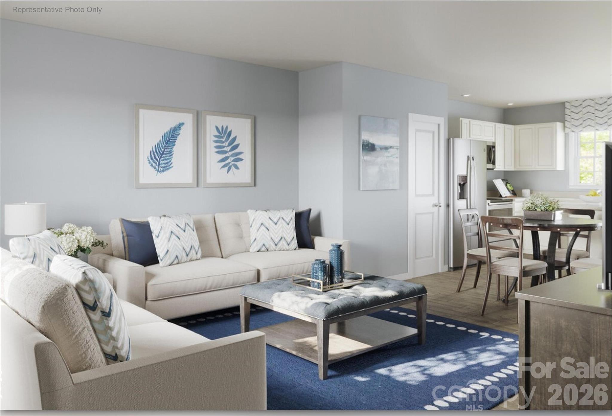 Located in Charlotte's rapidly growing west side, Sunset Creek sits just minutes from I-485, I-77, and Highway 16 — putting Uptown Charlotte, Charlotte Douglas Airport, the U.S. National Whitewater Center, and the Northlake shopping corridor all within easy reach. This is an address that keeps you connected to everything the city offers while coming home to a neighborhood that feels like a retreat. Sunset Creek is a new construction community with a genuine sense of place — a dog park, playground, and sidewalk-lined streets create an environment that's easy to settle into, and with lawn care included in the HOA, low-maintenance living is built right in. The Dogwood is a 3-bedroom, 2.5-bath two-story home offering 1300 square feet of smart, efficient layout. The open main level connects the kitchen island, dining area, and living room in a layout that works equally well for everyday routines and entertaining, while all three bedrooms are tucked privately upstairs — including the owner's suite with walk-in closet — along with a dedicated laundry area for added convenience. A 1-car garage and private wooded lot round out a home that delivers genuine space at an attainable Charlotte price point. Buyers may take advantage of closing cost assistance when using the preferred lender. Own a brand-new home just 15 minutes from Uptown in one of Charlotte's most commuter-friendly locations — schedule your visit today at Sunset Creek.