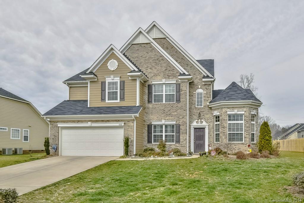 Back on the market - beautiful home in the premier section of Mill Creek Falls with the largest lots and stunning exteriors. Gorgeous open plan, 4 beds & 3 full baths, granite counters, stainless appliances, tile backsplash, 42" cabinets, crown molding throughout, wrought iron railings, bedroom & full bath downstairs, and a bonus room upstairs. Your sun room looks out on your flat, over a 1/3 acre yard, with concrete patio for outdoor entertaining.  Empty, spotless, and ready to move into ASAP!