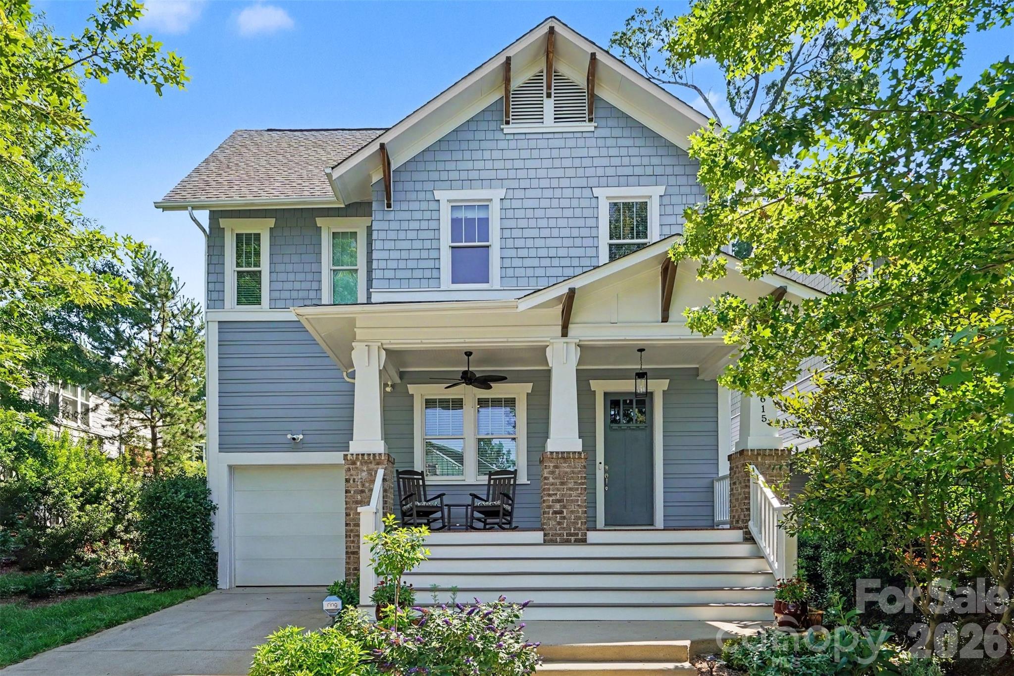 Located in the heart of Charlotte’s historic Cherry neighborhood, this 4-bedroom, 3.5-bath craftsman offers the perfect blend of charm, convenience, and modern living. Enjoy an unbeatable location with Cherry Park at the end of the street and less than a 10-minute walk to Metropolitan dining and shopping including Trader Joe’s, Little Sugar Creek Greenway, and the King Drive Farmers Market. Atrium Main and Novant Presbyterian Hospitals are both approximately a 15-minute walk away.

Inside, the two-story home features a welcoming front porch with new Trex decking on stairs, 10-foot ceilings, hardwood floors throughout the main level, and an open-concept layout designed for entertaining. The spacious living area with custom built-ins flows seamlessly into the kitchen and dining space overlooking the backyard. The kitchen is equipped with quartz countertops, ample prep space, practically new Café appliances, and an oversized island perfect for gathering. A dedicated home office provides an ideal work-from-home setup on the first floor.

Upstairs, the spacious primary suite features a large walk-in closet with custom built-ins and a luxurious en-suite bath with a soaking tub, walk-in shower, and oversized linen closet. Three additional bedrooms, including one with a private en-suite bath, plus a large laundry room complete the upper level.

The generous one-car garage connects to an oversized mudroom with custom cabinetry for exceptional storage and organization. Step outside to enjoy the screened porch and beautifully landscaped backyard, with additional common green space just beyond the fence.

Recent seller improvements include updated light fixtures, extensive landscaping with Japanese maples and Green Giant arborvitaes for future privacy, full interior paint in 2025, French drains around the home, and new Trex decking on the front porch stairs. Carpet replaced in 2025. 1.5% Closing cost credit with preferred lender!